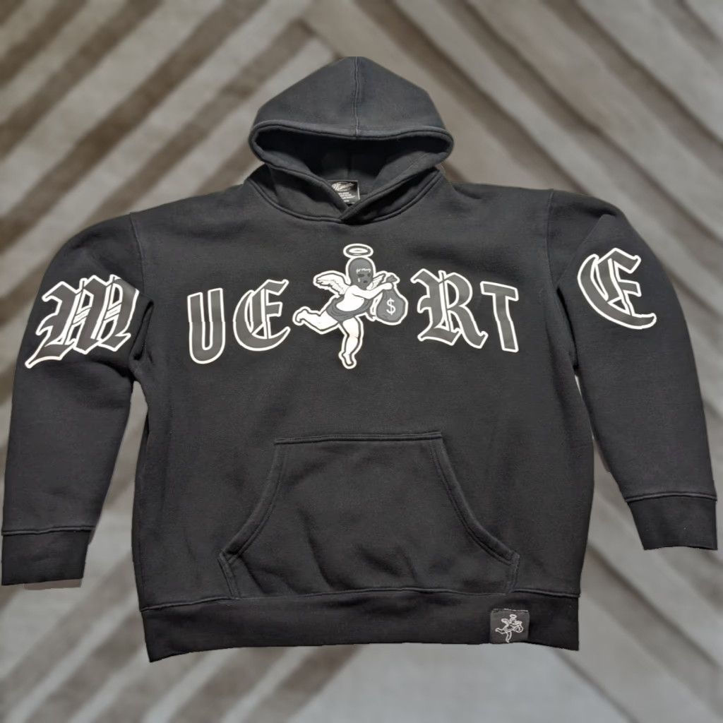 Vintage Hasta Muerte Motivated LTTRS GET MONEY CHEREB Men XL Black Heavyweight Hoodie Size US XL / EU 56 / 4 - 1 Thumbnail