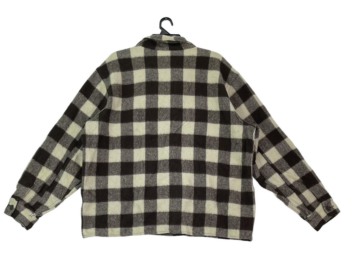 Vintage Vtg 70s Minnesota Woolen wool shirts checkered twin pocket Size US L / EU 52-54 / 3 - 3 Thumbnail