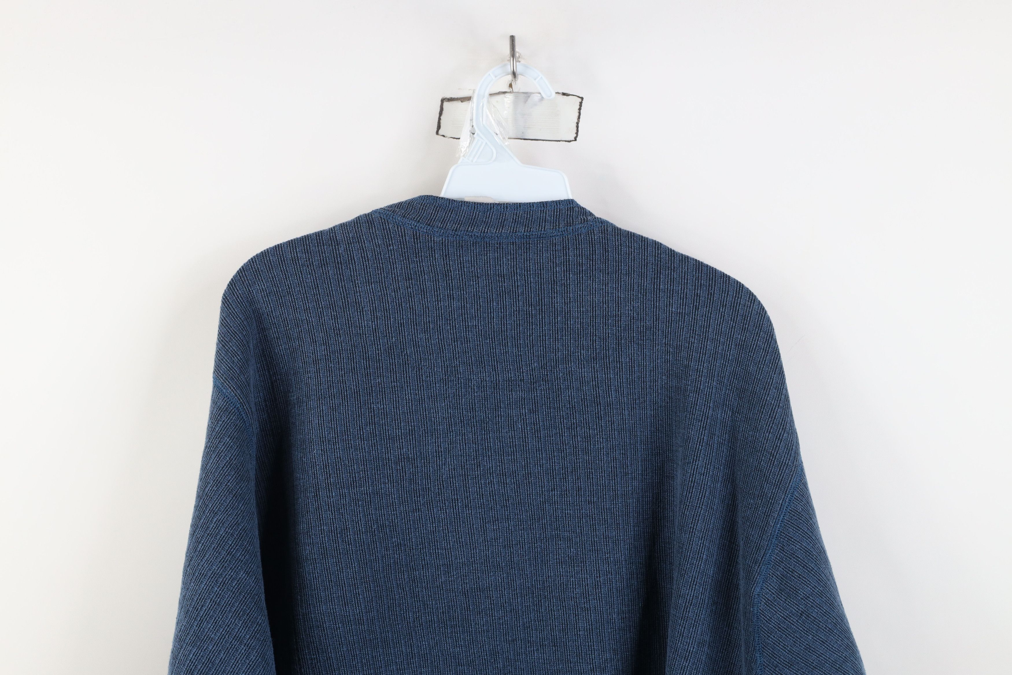 Vintage Vintage 90s Streetwear Knit Long Sleeve Henley T-Shirt Size US L / EU 52-54 / 3 - 8 Thumbnail