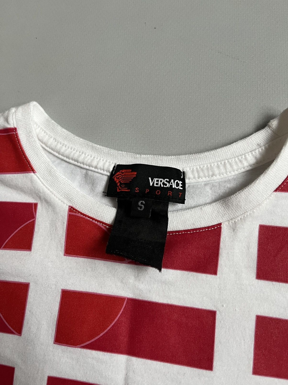 Versace Vintage Versace Sport Women White Printed Longsleeve T-shirt Size S / US 4 / IT 40 - 3 Thumbnail