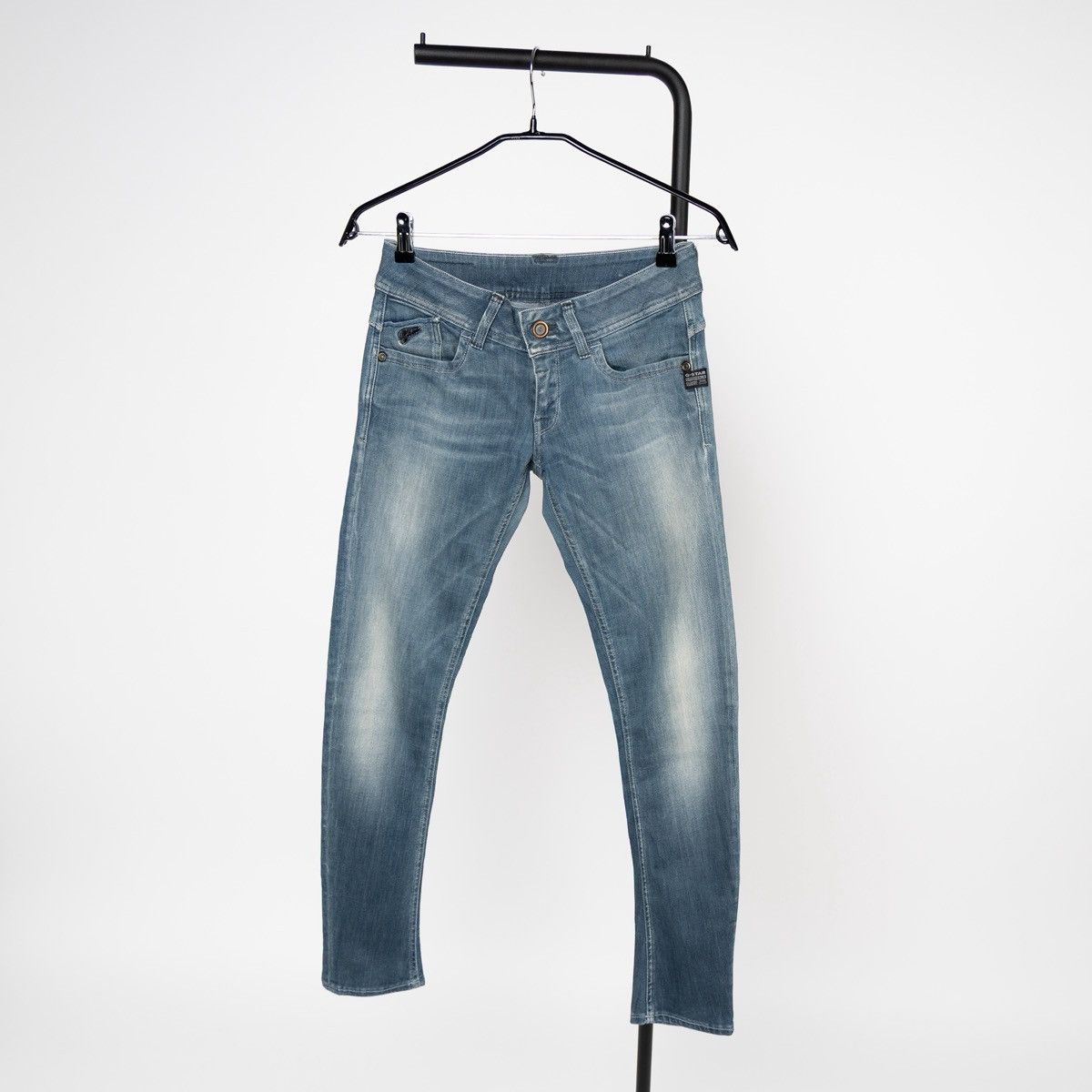G-Star G-Star Raw Lynn Skinny Womens Blue Jeans Mid Rise Stretch Size 27" / US 4 / IT 40 - 1 Thumbnail