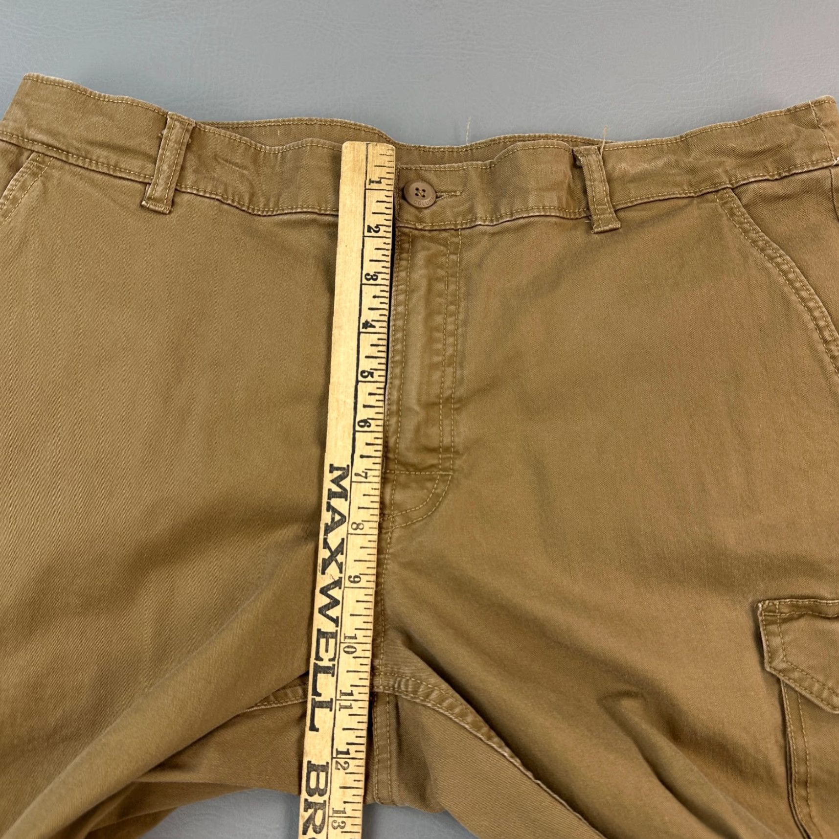 Vintage Columbia Pants Mens Cargo Straight Fit 34x32 Tan Brown Regular 36x31 Stretch Utility Outdoor Casual Workwear Size US 34 / EU 50 - 5 Thumbnail