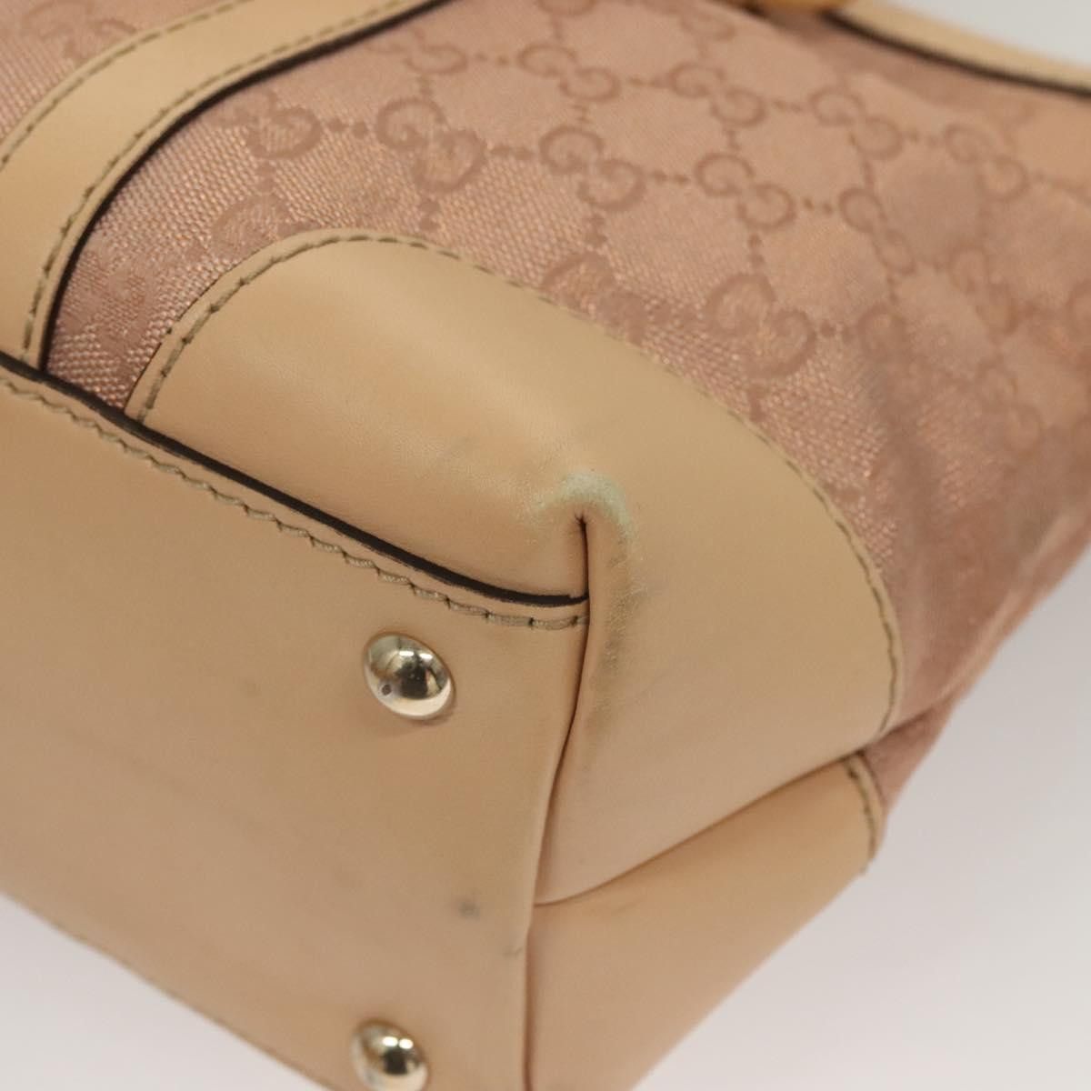 Gucci GUCCI GG Canvas Lovely Tote Bag Pink Gold Size ONE SIZE - 13 Thumbnail