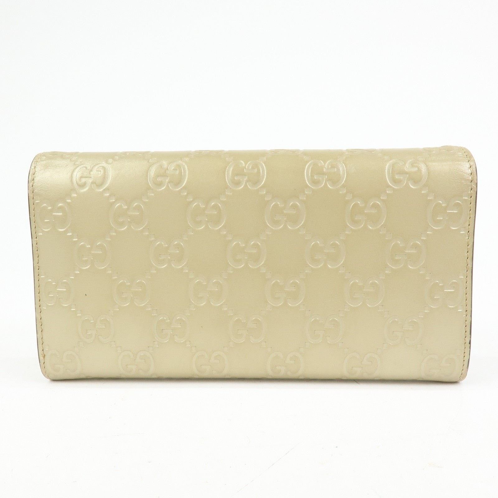 Gucci Gucci Guccissima Interlocking G Flap Wallet Patent Leather Size ONE SIZE - 2 Thumbnail
