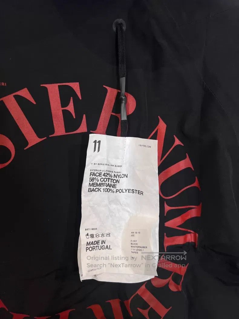 Boris Bidjan Saberi Boris Bidjan Saberi 11by bbs J2C taped logo print jacket| Size US M / EU 48-50 / 2 - 9 Thumbnail