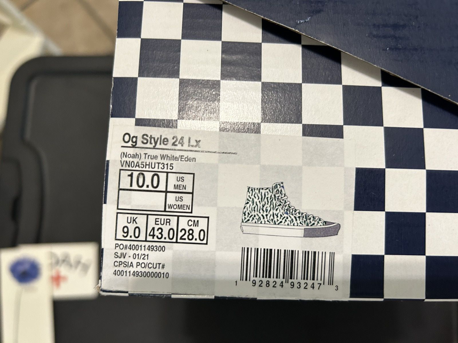 Noah × Vans Vans/ Noah/ Og Style Lx 24 True/ White/ Eden/ size 10 Size US 10 / EU 43 - 4 Thumbnail