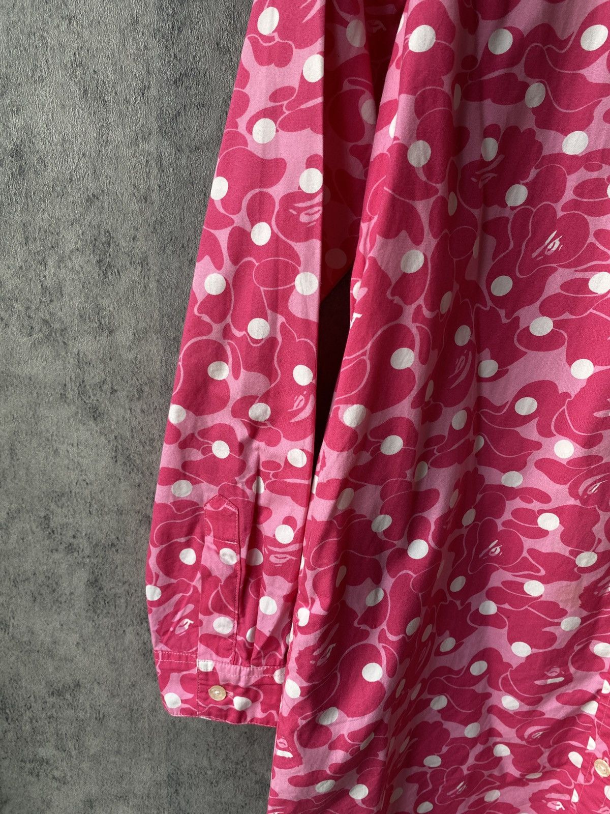 Bape Bape ABC Camo Pink Button Up Shirt Size S / US 4 / IT 40 - 7 Thumbnail