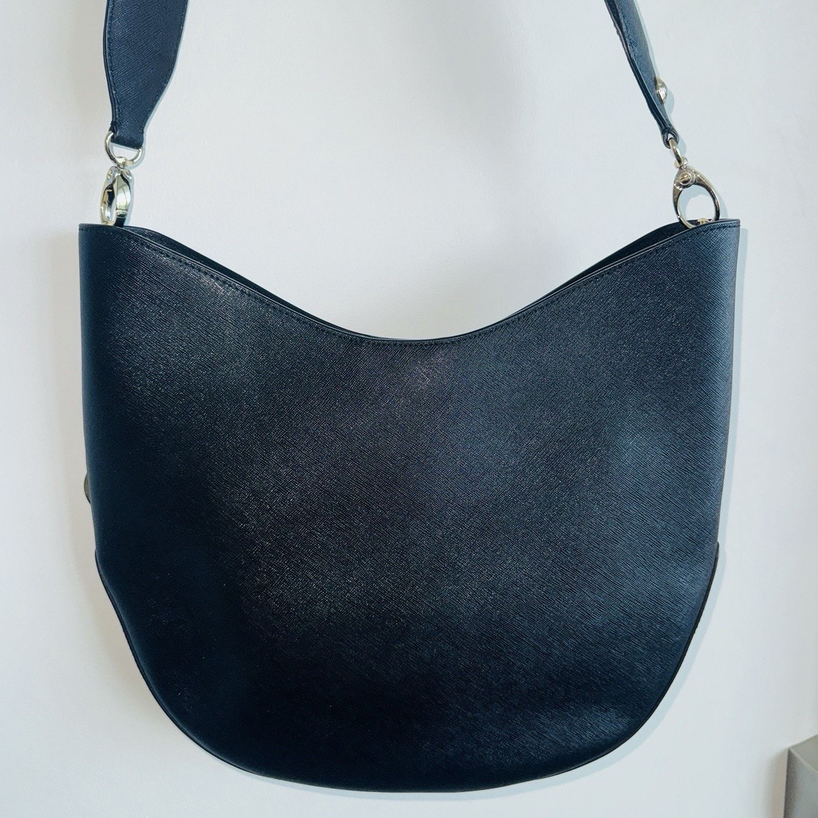Henri Bendel Henri Bendel West 57th Hobo Crossbody Bag Handbag Black Size ONE SIZE - 14 Thumbnail
