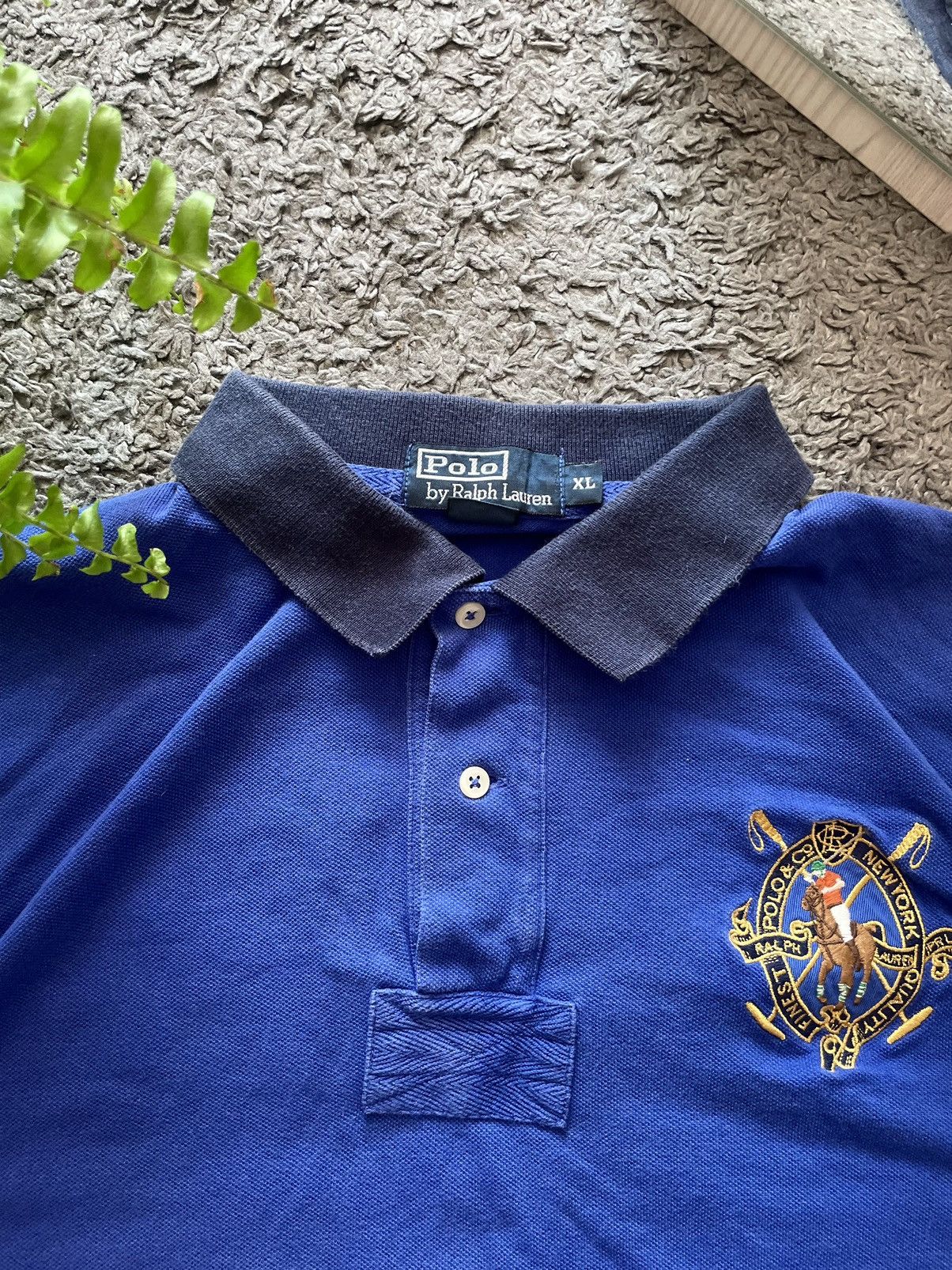 Polo Ralph Lauren × Vintage Polo Ralph Lauren T-Shirt Streetwear Big Logo Chief Keef Y2k Size US XL / EU 56 / 4 - 10 Thumbnail