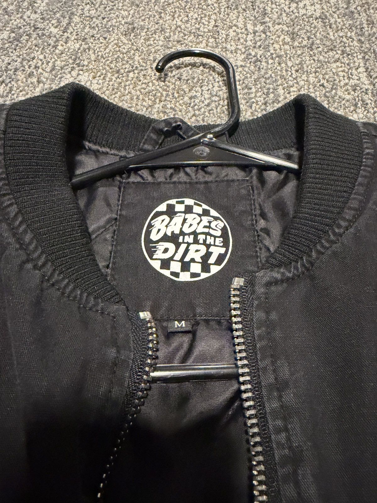 Other Babes in the Dirt Black Bomber Jacket Size M / US 6-8 / IT 42-44 - 3 Thumbnail