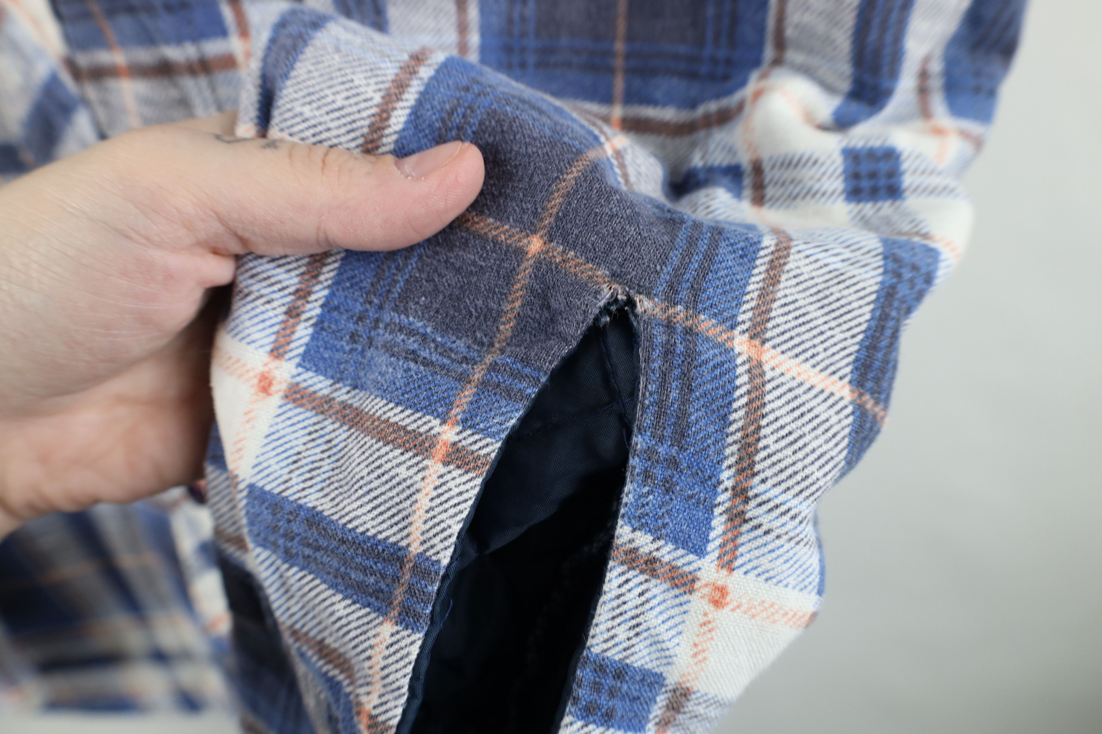 Vintage Vintage 70s Streetwear Quilted Flannel Button Shirt Jacket Size US L / EU 52-54 / 3 - 4 Thumbnail