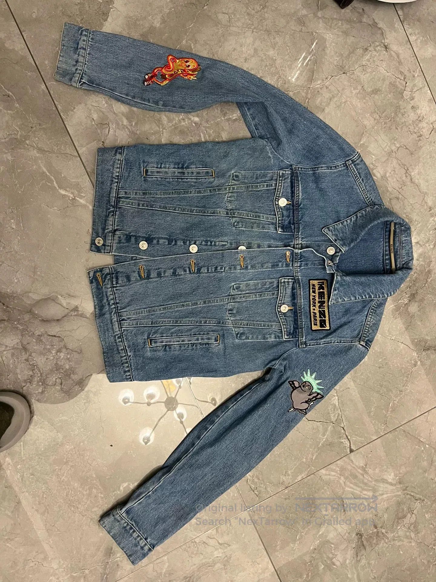 KENZO Limited Animal Embroidery Denim Jacket.