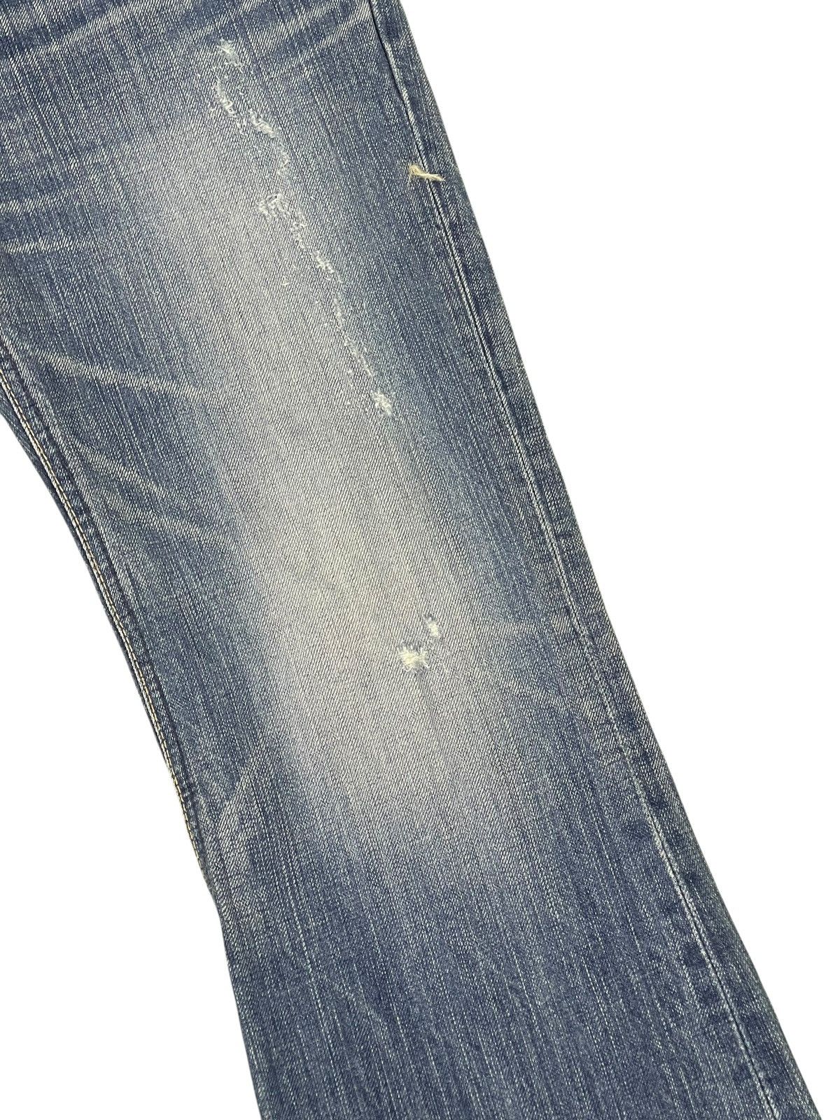 If Six Was Nine Flare Jeans Edwin Japan Distress Low Rise Boot Cut 2🟦0 Size US 30 / EU 46 - 7 Thumbnail