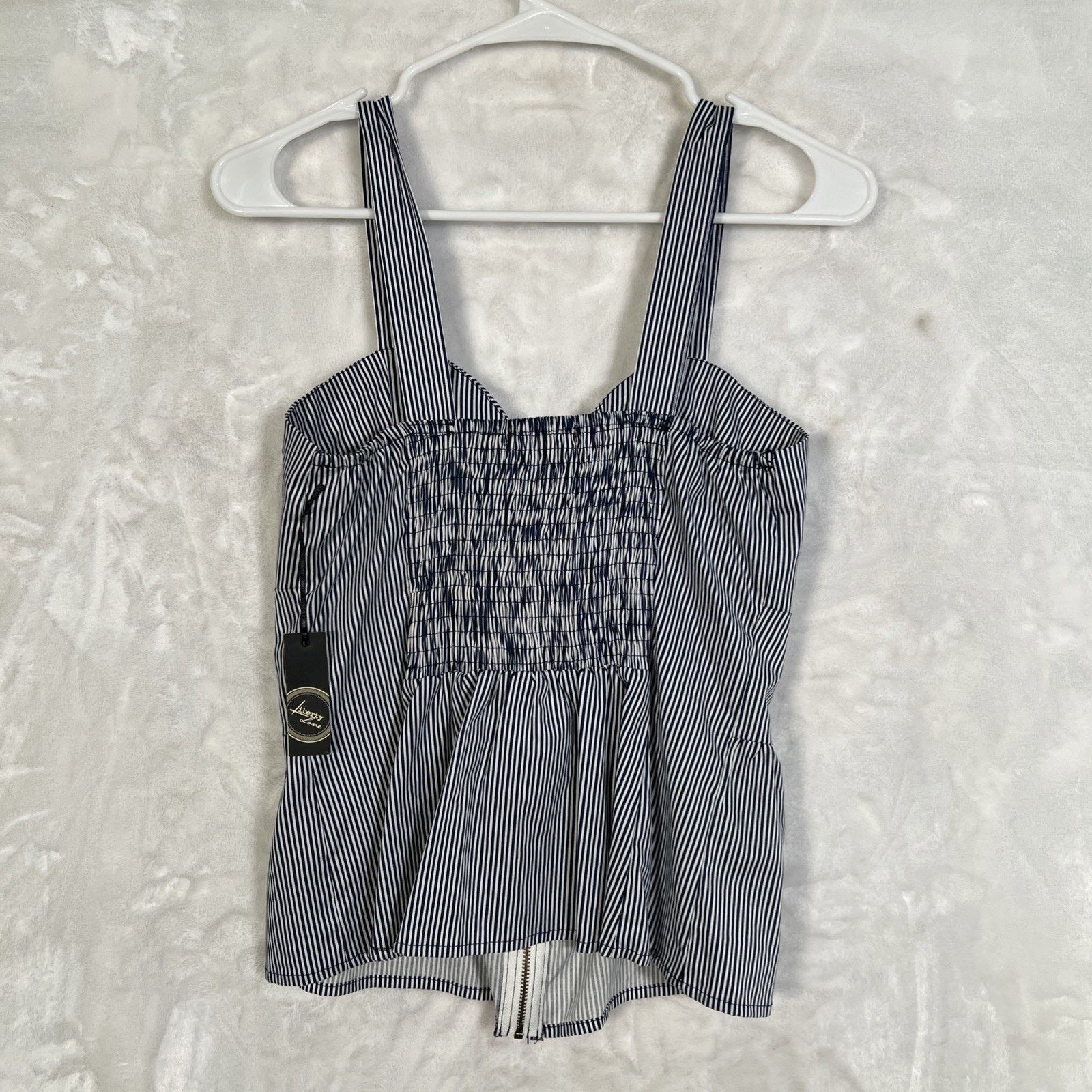 Liberty Liberty Love Corset Blue/White Stripe Sweetheart Full Zip Size L / US 10 / IT 46 - 11 Thumbnail