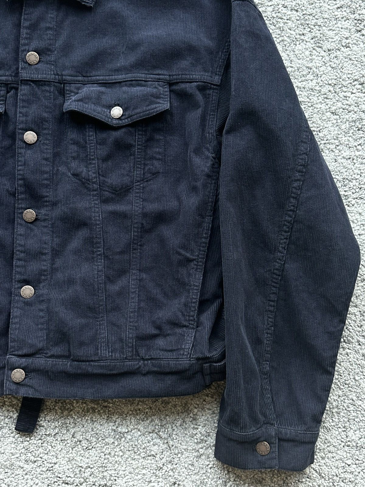 Prada Prada Navy Corduroy Trucker Jacket Size US M / EU 48-50 / 2 - 4 Thumbnail