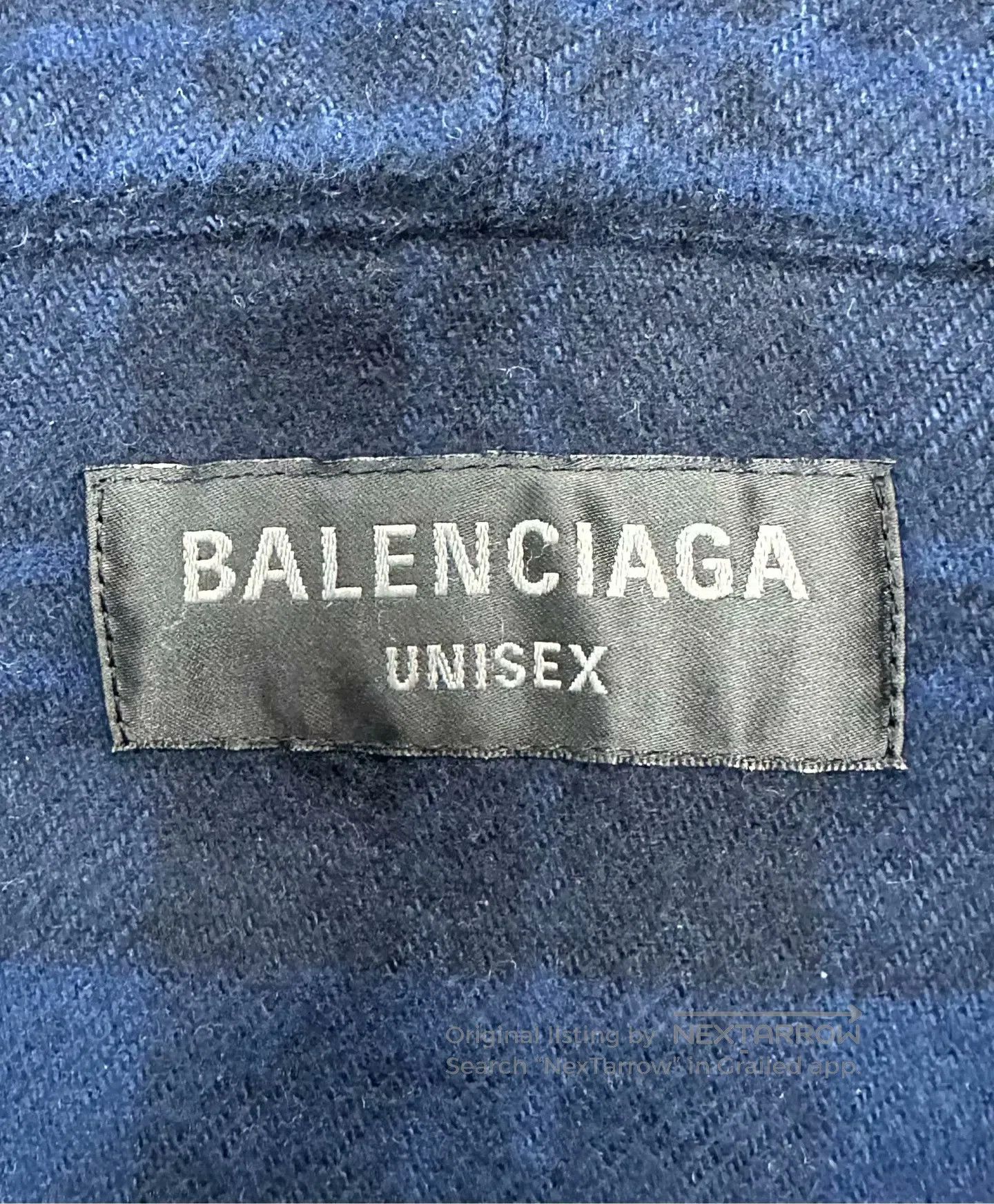 Balenciaga Balenciaga Blue Flannel Plaid Hooded Shirt Jacket| Size US L / EU 52-54 / 3 - 3 Thumbnail