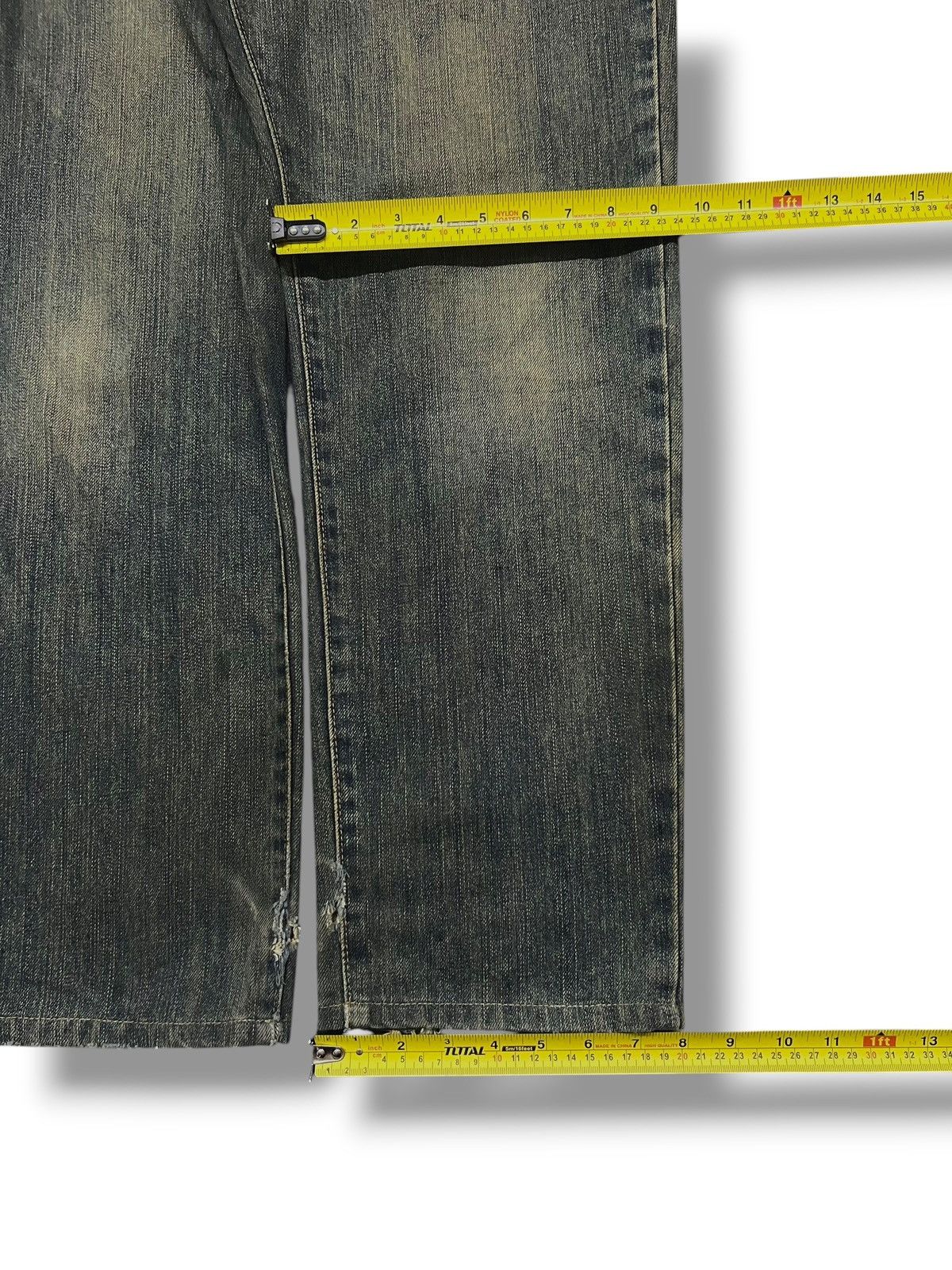 Edwin Vintage Edwin E604R Japan - Faded Mud Wash, Distressed Denim Size US 32 / EU 48 - 18 Thumbnail