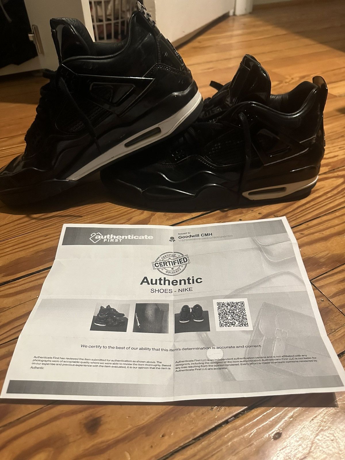 Authentic jordan 4 “black labs “