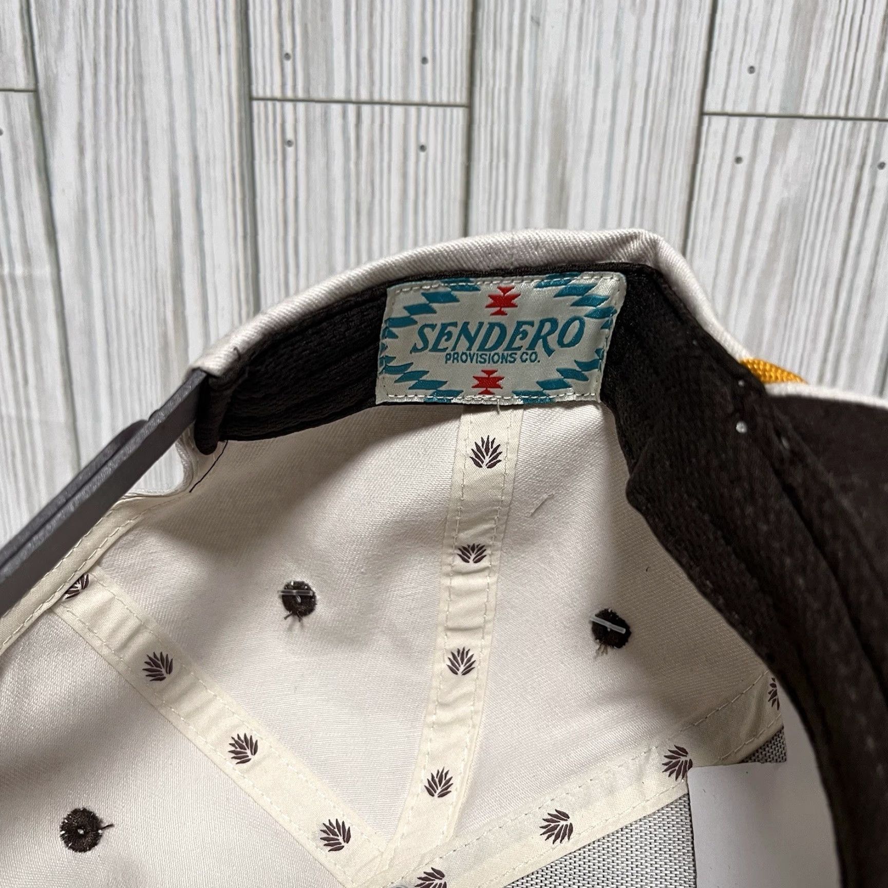 Vintage Sendero Provisions Hat Cap Snapback Western Cowboy Trucker Cream One Size Men Size ONE SIZE - 6 Thumbnail