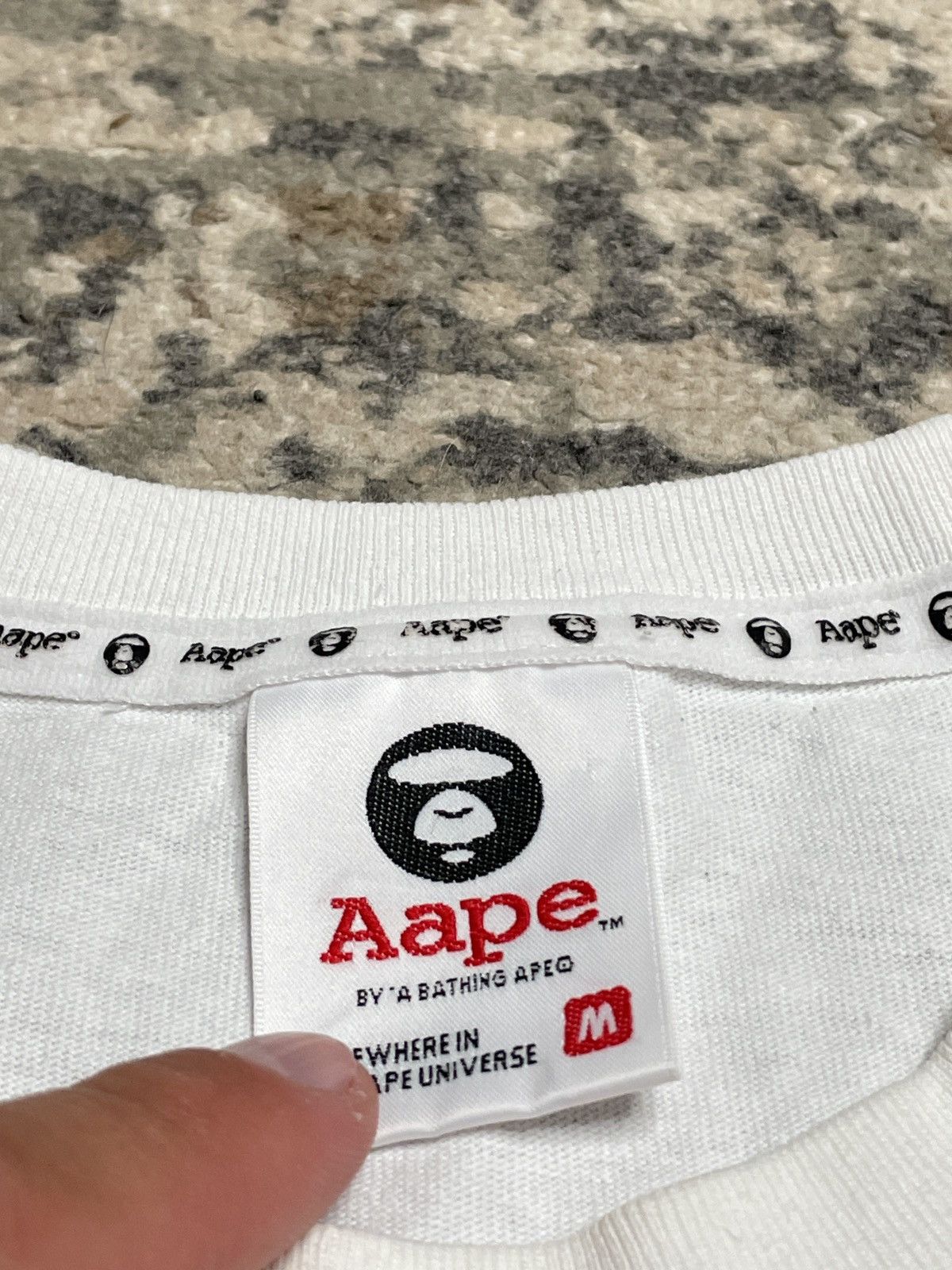 Aape Vintage White T-Shirt Tee Logo Aape Bape Streetwear Size US M / EU 48-50 / 2 - 3 Thumbnail
