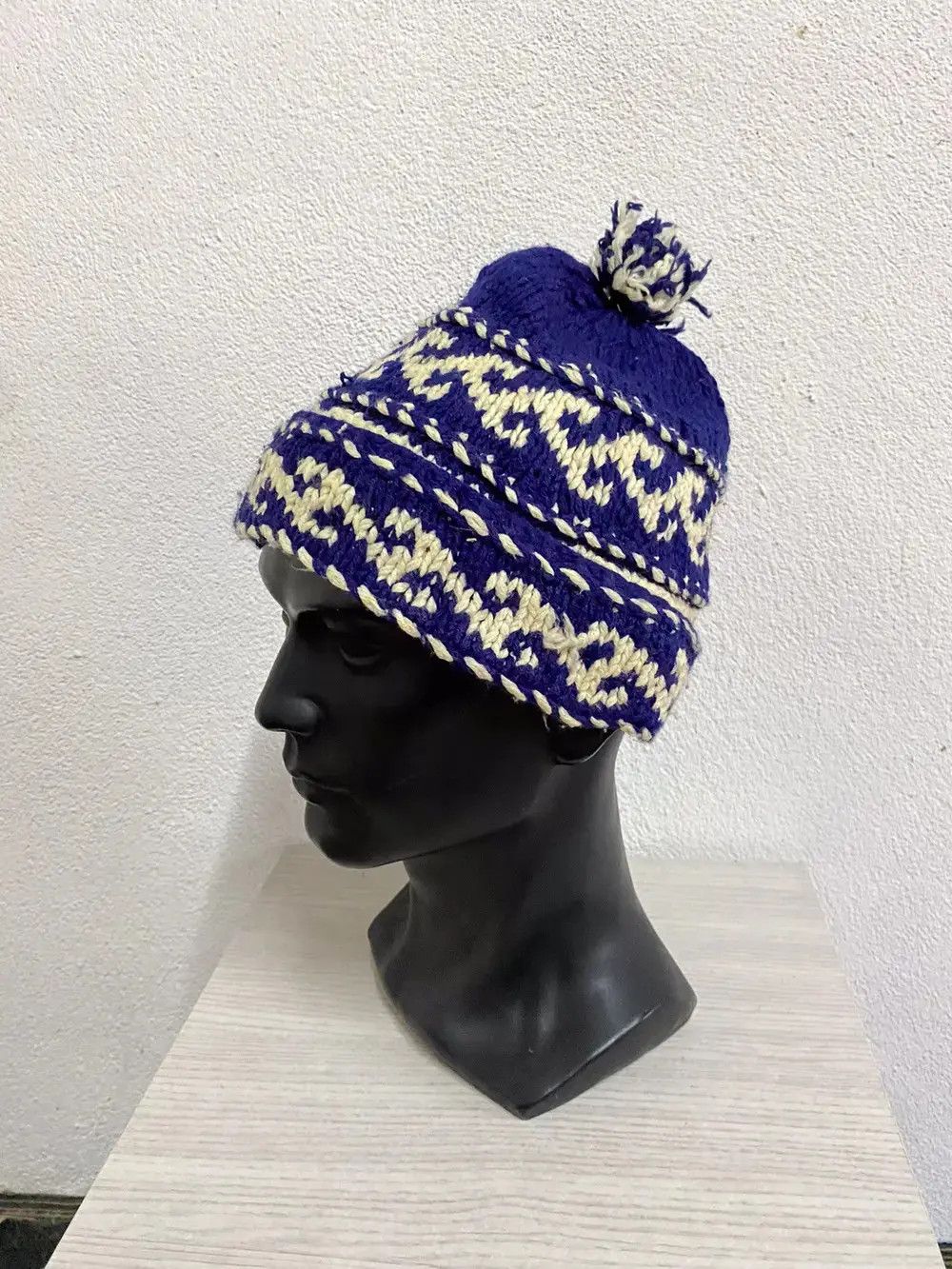 Handmade Japanese Brand Knit Beanie Hat Size ONE SIZE - 2 Thumbnail
