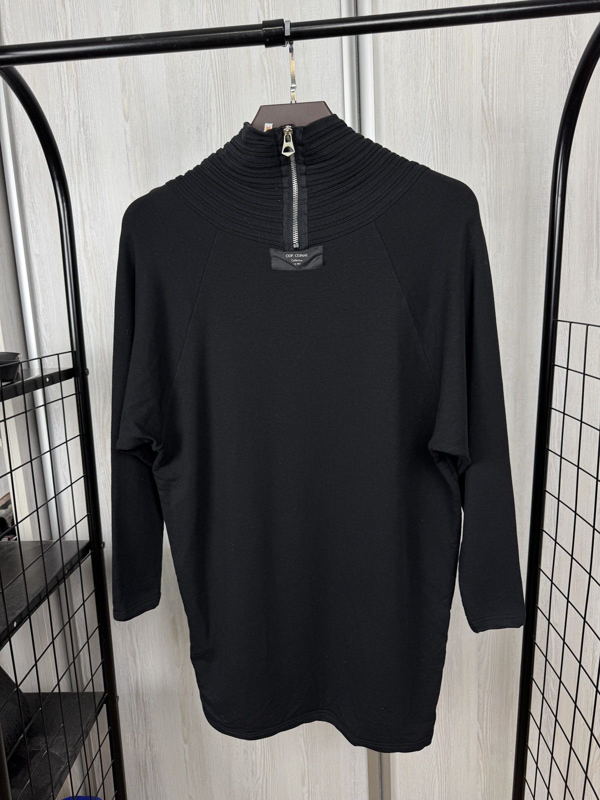 Cop Copine Cop. Copine Collector 25 ans black tunic dress avant garde Size S / US 4 / IT 40 - 2 Thumbnail