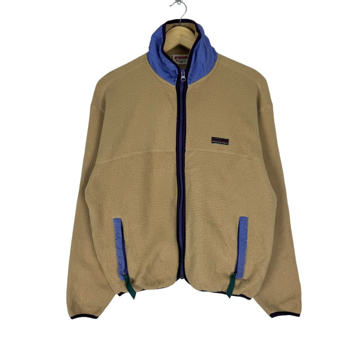 McGregor × Vintage ⚡️90s MCGREGOR FLEECE AMERICAN ZIPPER JACKET Size M / US 6-8 / IT 42-44 - 1 Thumbnail