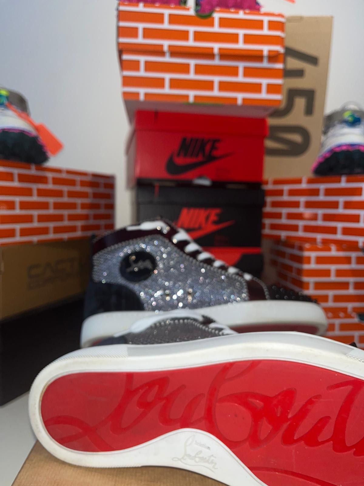 Christian Louboutin Christian Louboutin Woman’s High Top Trainers 39 1/2 Size US 8.5 / IT 38.5 - 10 Thumbnail