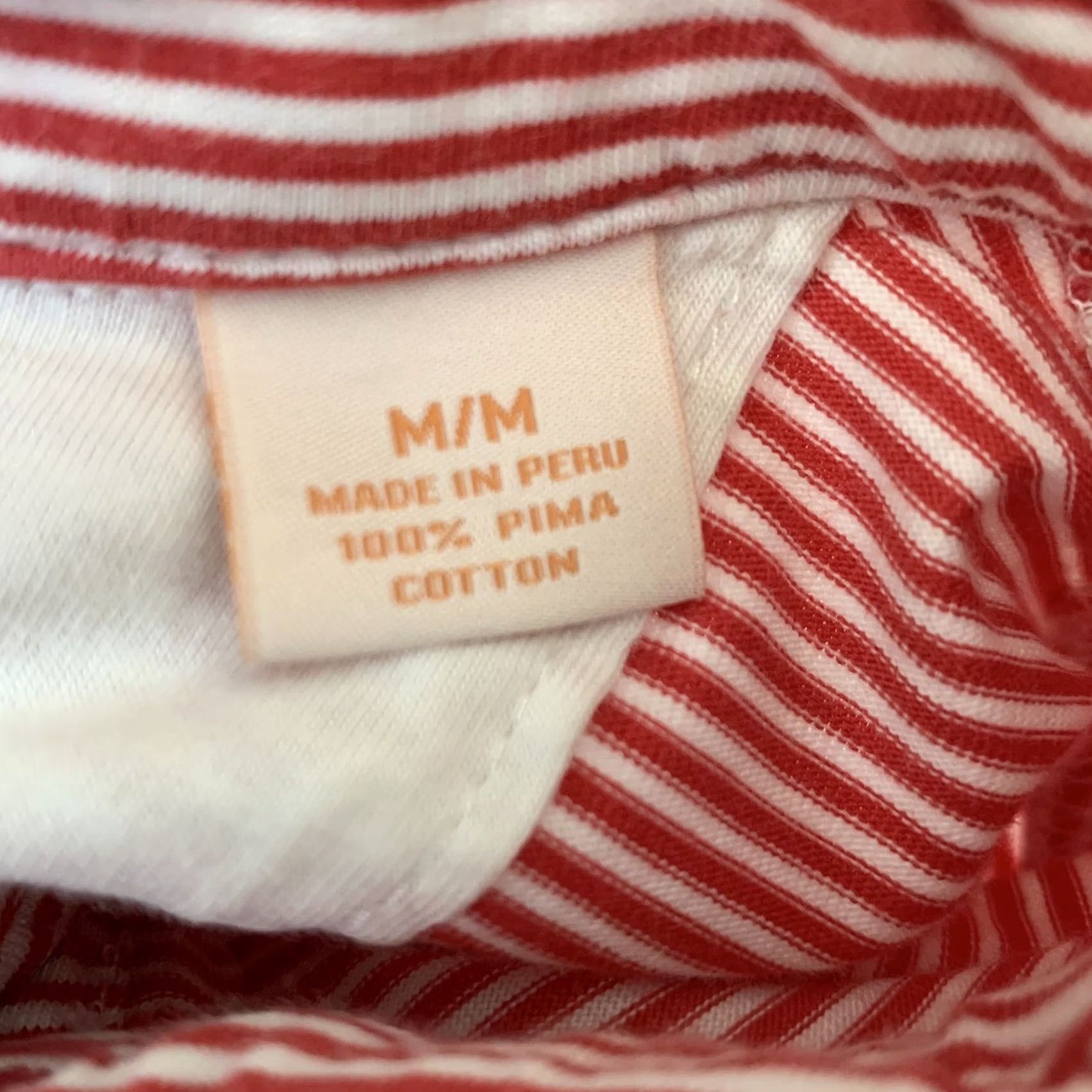 Tommy Bahama Tommy Bahama RELAX Shirt Polo Striped Simple Casual Short Sleeve Mens M Orange 100% Cotton Pocket Relaxed Fit Size US M / EU 48-50 / 2 - 4 Thumbnail