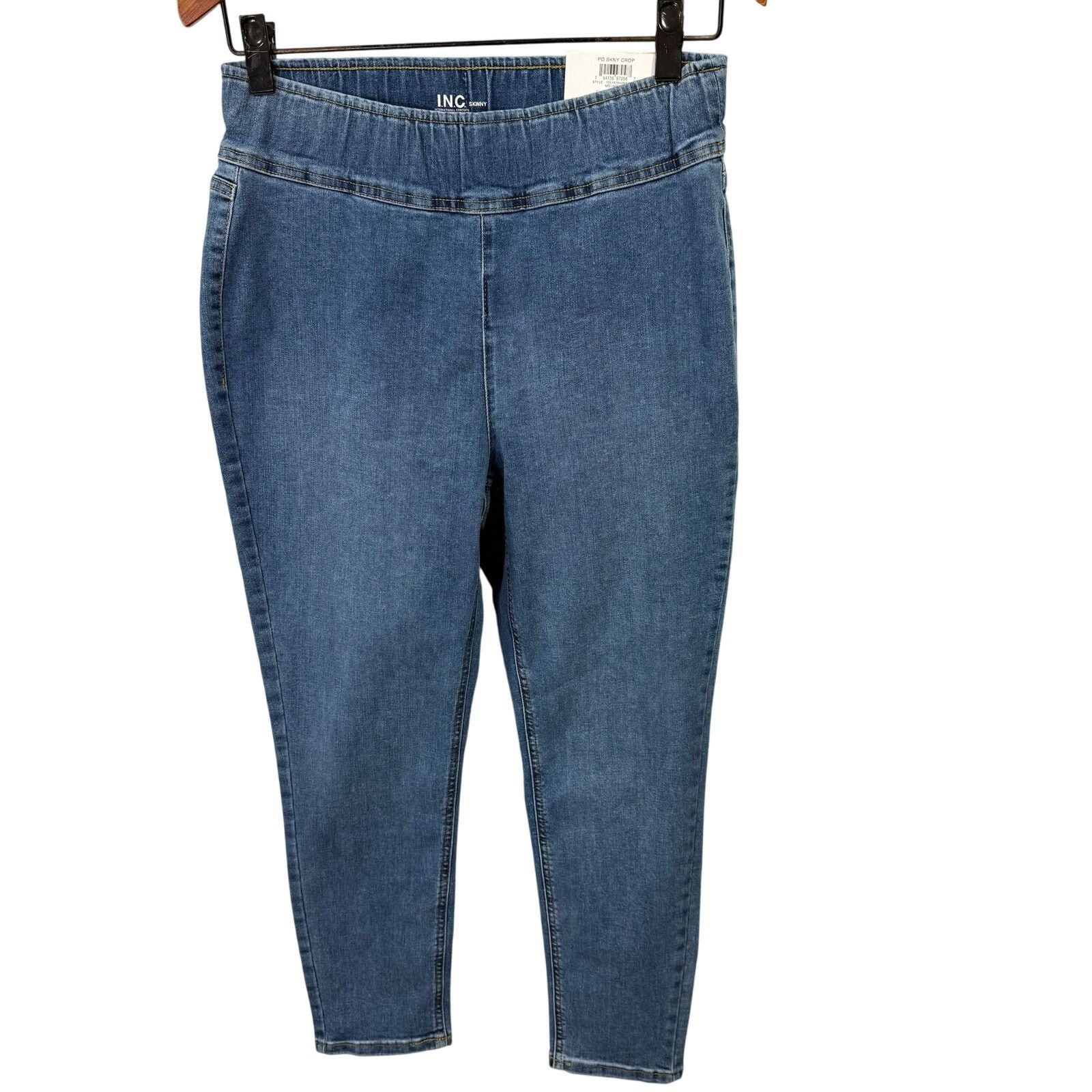 Macys INC International Concepts Skinny Jeans sz 14 NEW # G652 Size 36" / US 14 / IT 50 - 6 Thumbnail
