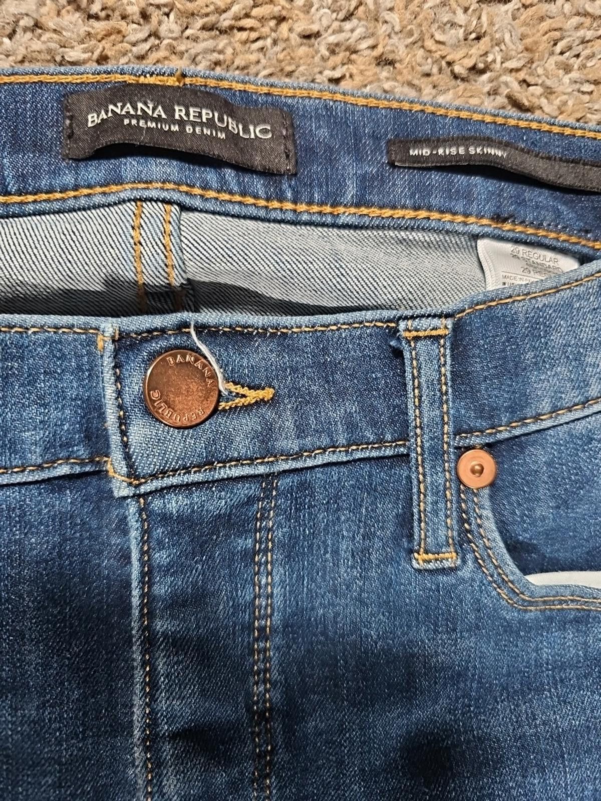 Banana Republic Banana Republic MidRise Skinny Sz 29 Jeans Size 29" - 2 Thumbnail