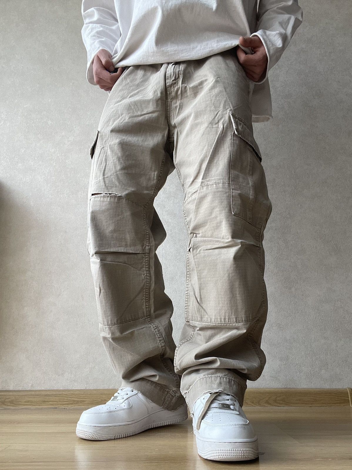 Carhartt Carhartt Cargo Double Knee Baggy Ripstop Pants Travis Style Size US 34 / EU 50 - 4 Thumbnail