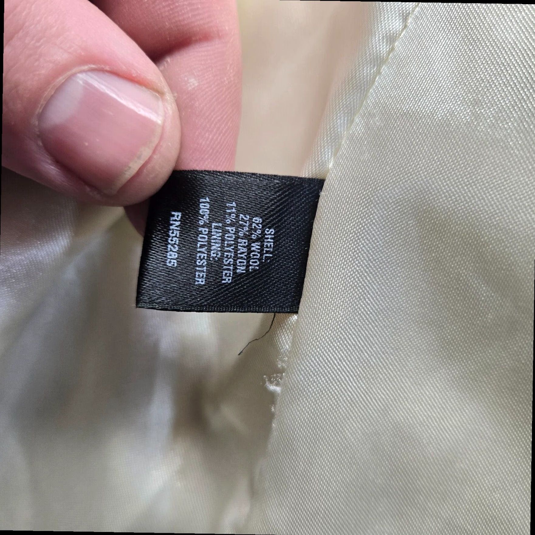 Express Express Women's Beige Trench Coat Jacket Wool Blend Small S Size S / US 4 / IT 40 - 3 Thumbnail