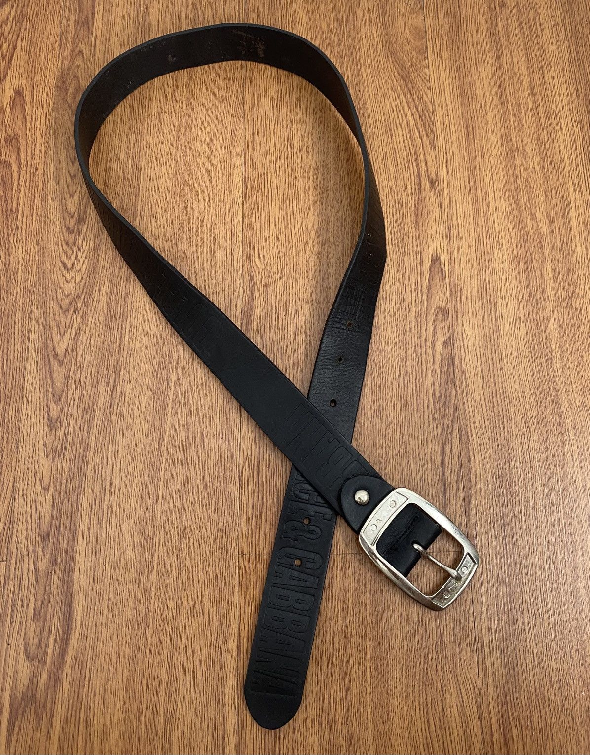 Dolce & Gabbana Dolce & Gabbana stamp black leather belt Size ONE SIZE - 1 Thumbnail