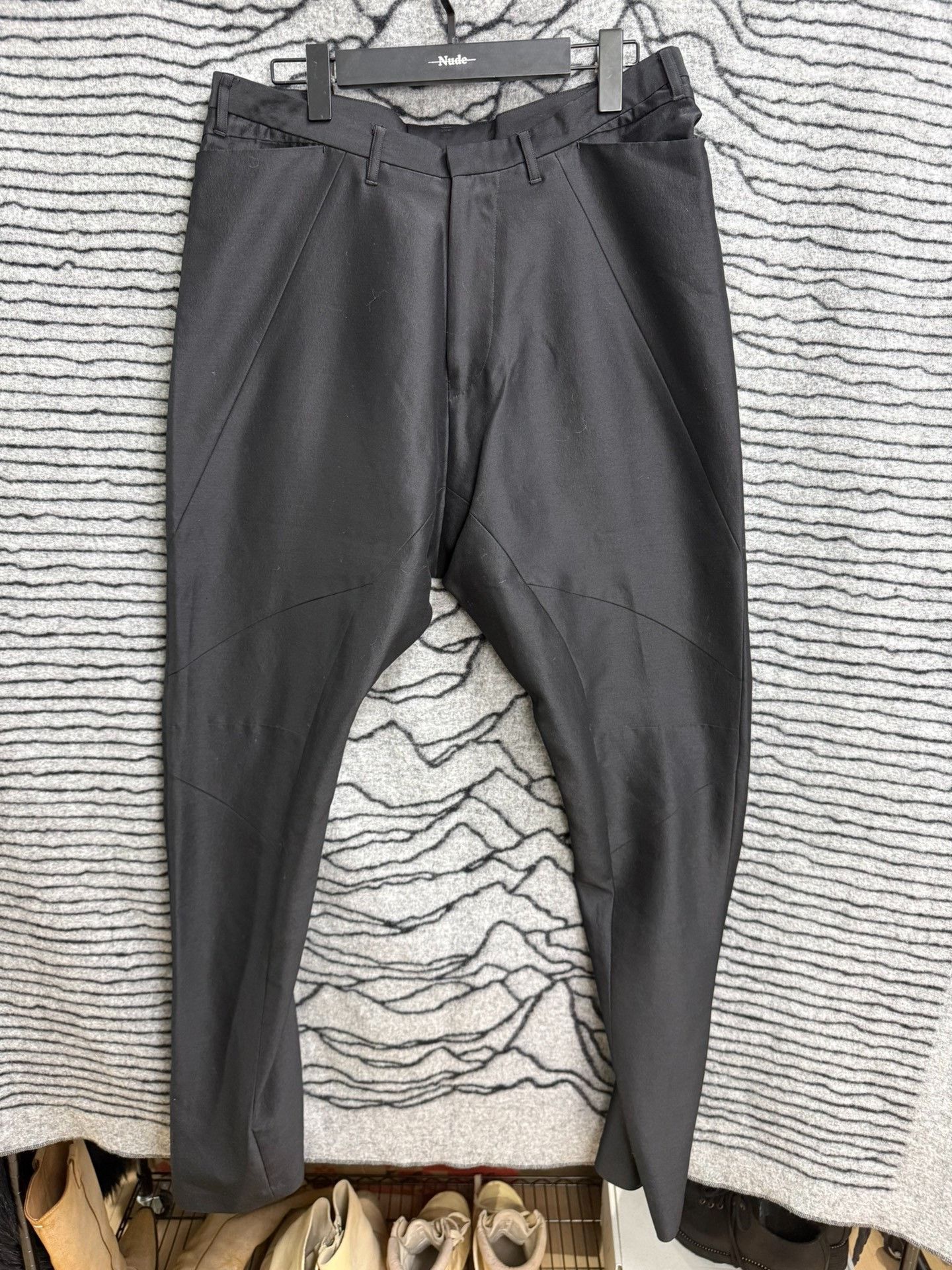 Julius Julius 14AW Silk Wool Deconstructed Trousers Size US 28 / EU 44 - 1 Thumbnail