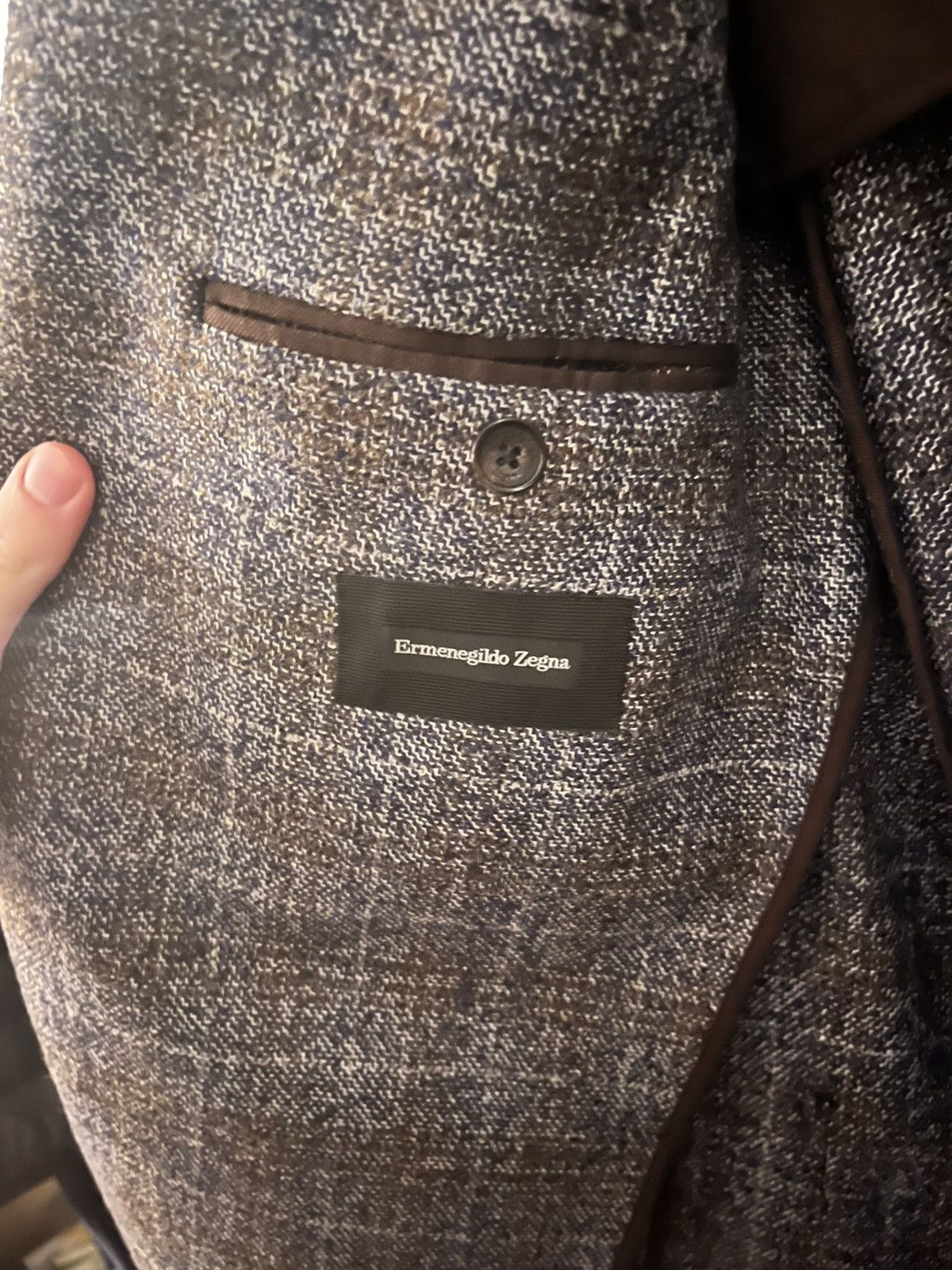 Ermenegildo Zegna Ermenegildo zegna grey check blazer size uk 38r Size 38R - 2 Thumbnail
