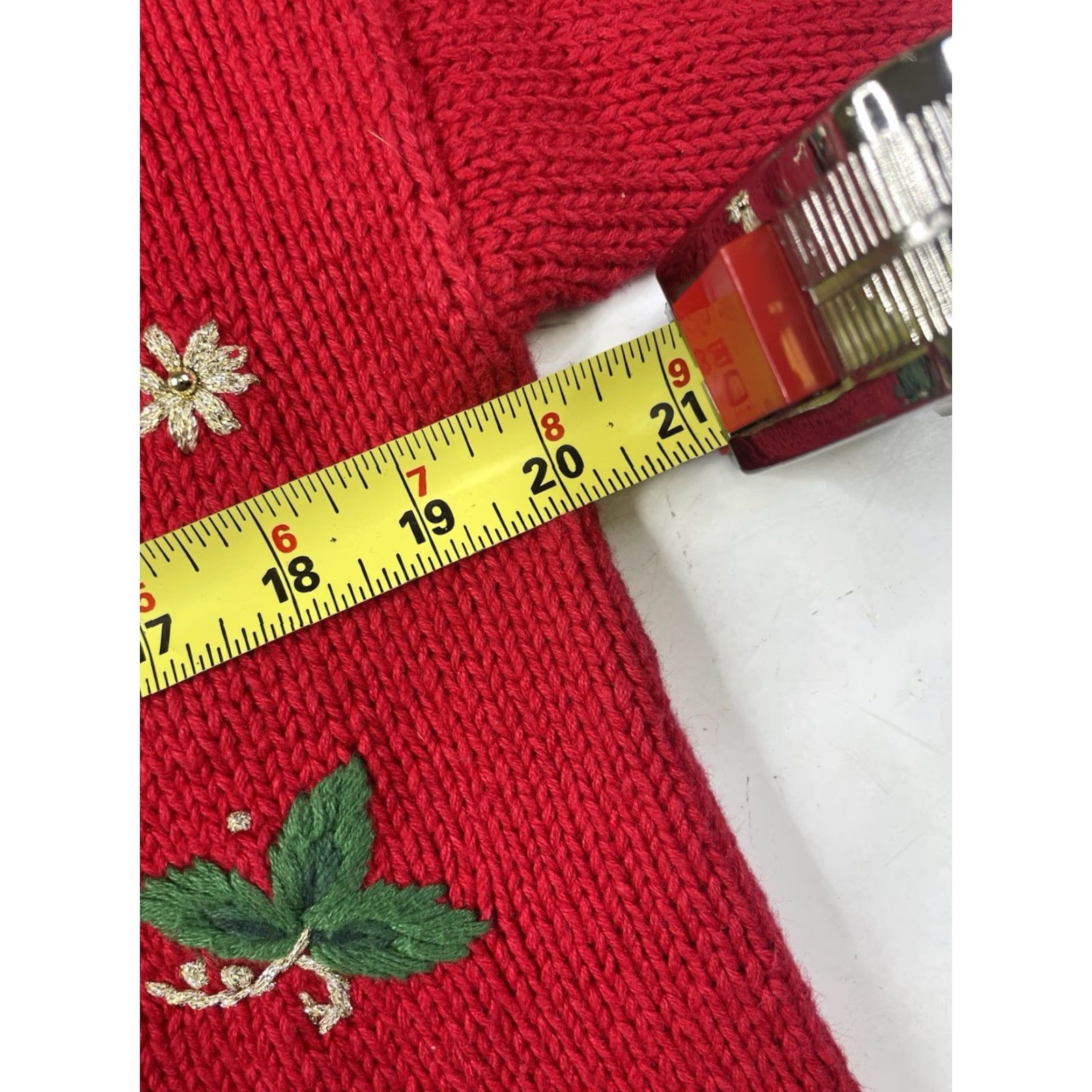 Bell VINTAGE Tiara Christmas Sweater Tree Embellished Pullover Knit Ugly Bells PM Size M / US 6-8 / IT 42-44 - 7 Thumbnail