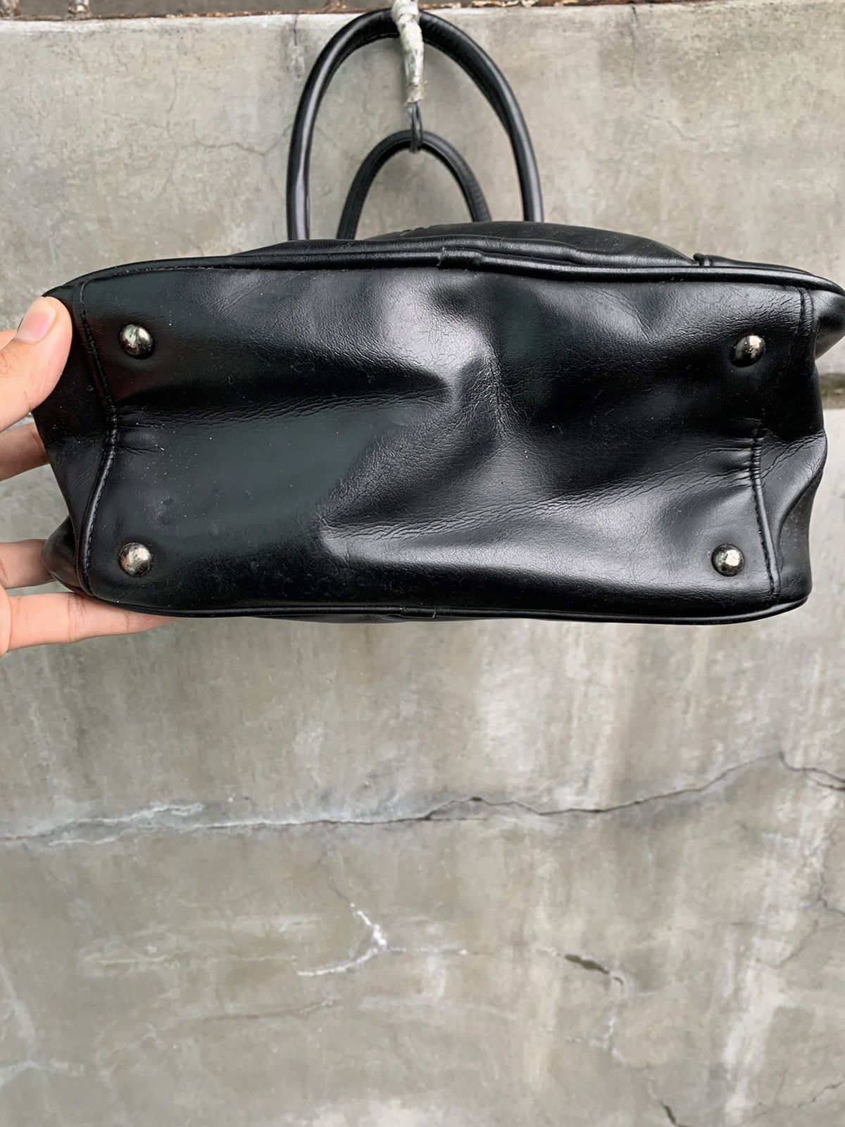Jean Paul Gaultier Vintage Embossed Logo Leather Hand Bag Size ONE SIZE - 7 Thumbnail