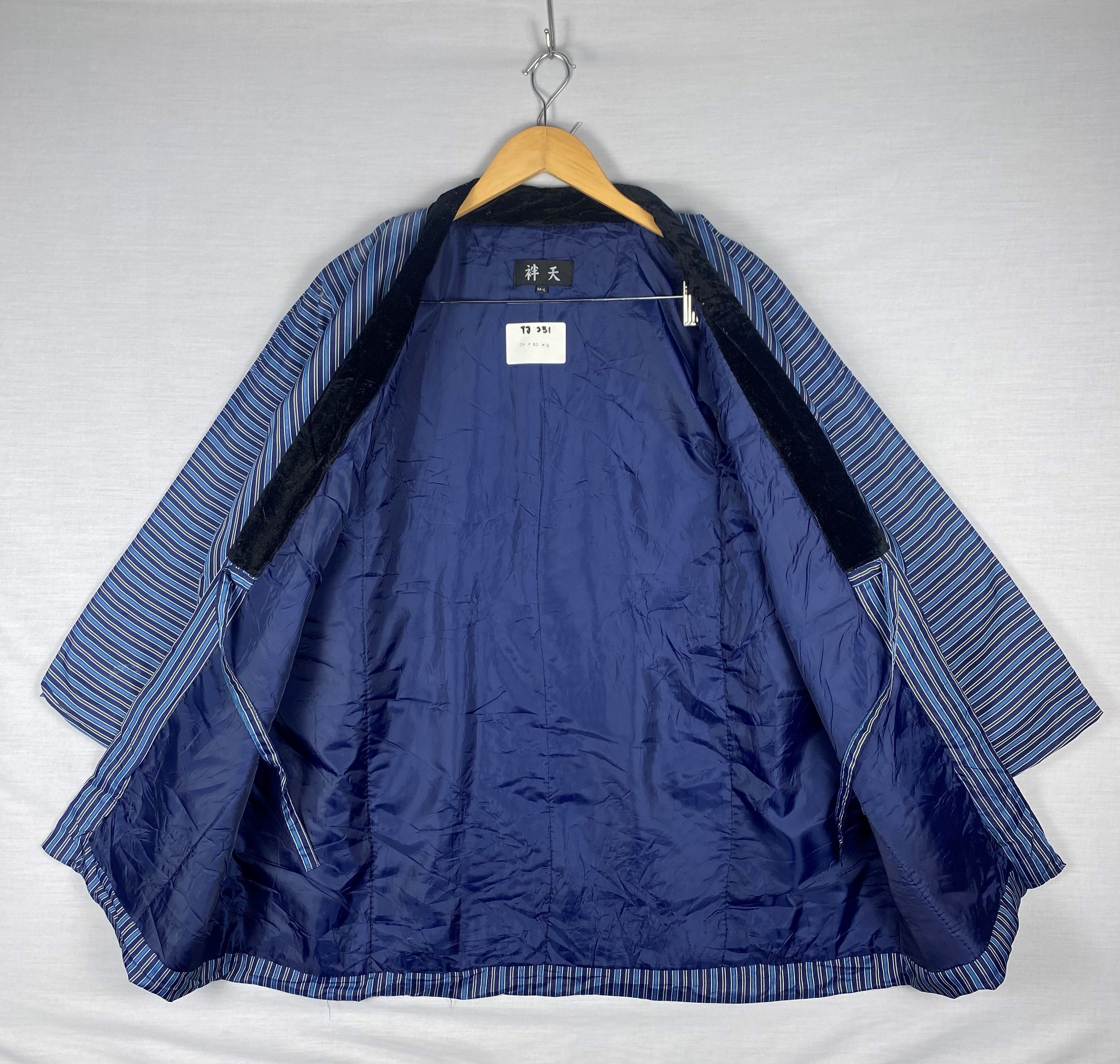Japanese Brand Vintage Japanese Spring Kimono Traditional Striped Hanten Size US L / EU 52-54 / 3 - 2 Thumbnail