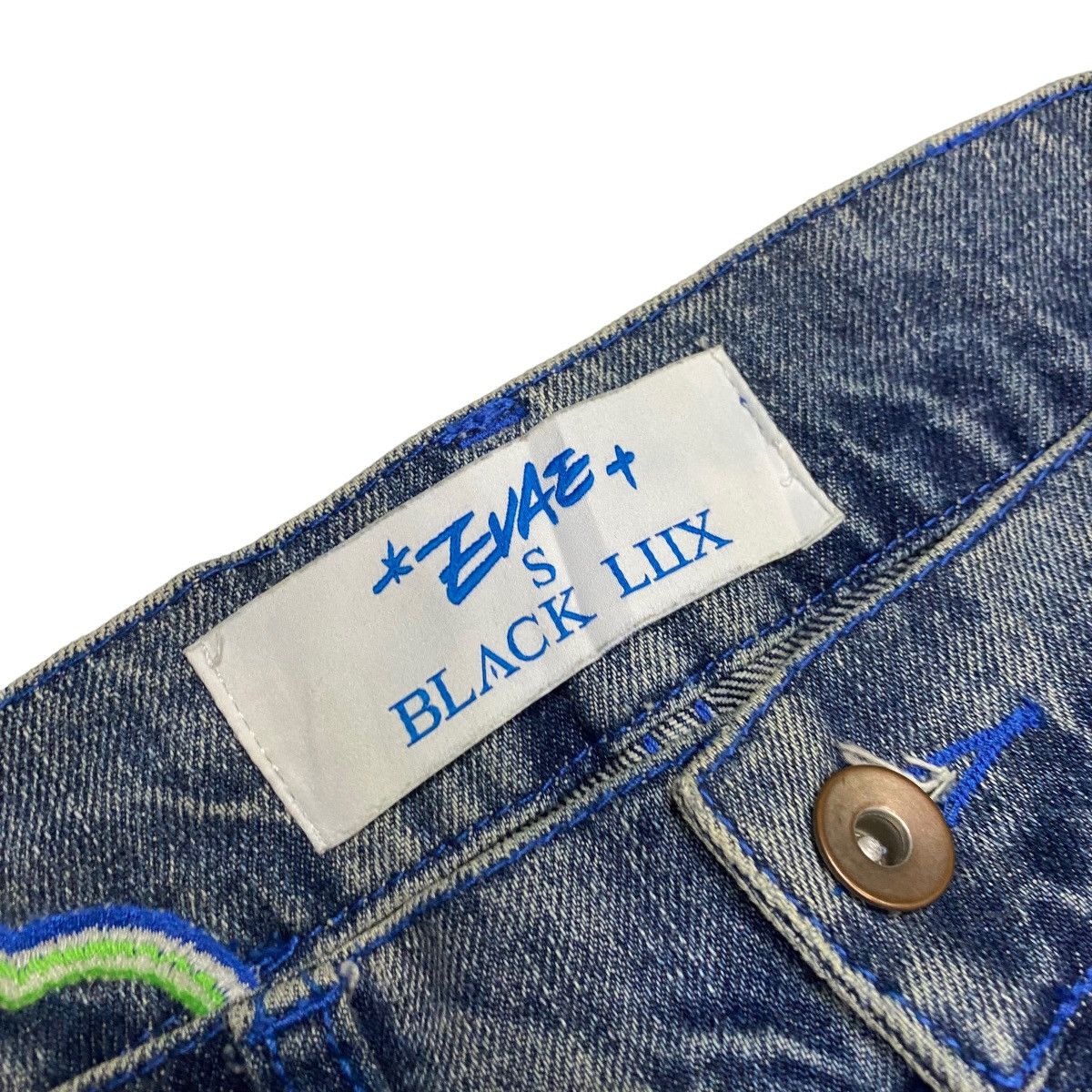 EVAE MOB X BLACK LUX PAINTING DENIM PANTS