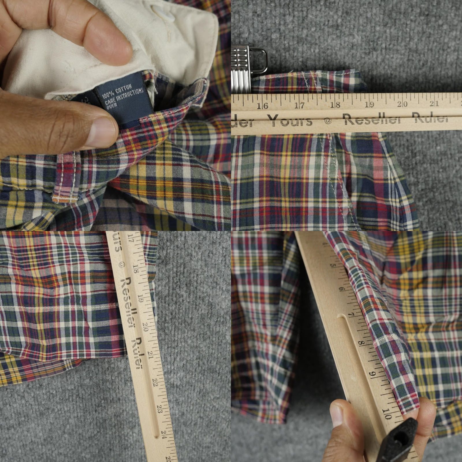 Polo Ralph Lauren Polo Ralph Lauren Shorts Mens 38 Madras Plaid Cotton Chino Preppy Casual Size US M / EU 48-50 / 2 - 8 Thumbnail