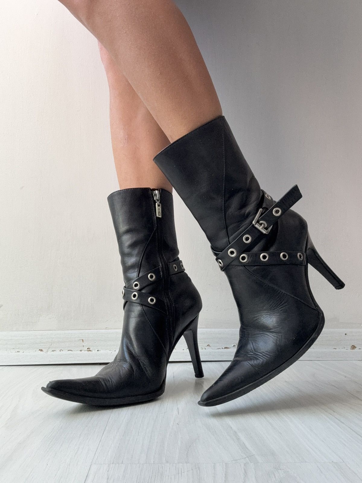 Vintage y2k leather boots Size US 6.5 / IT 36.5 - 3 Thumbnail