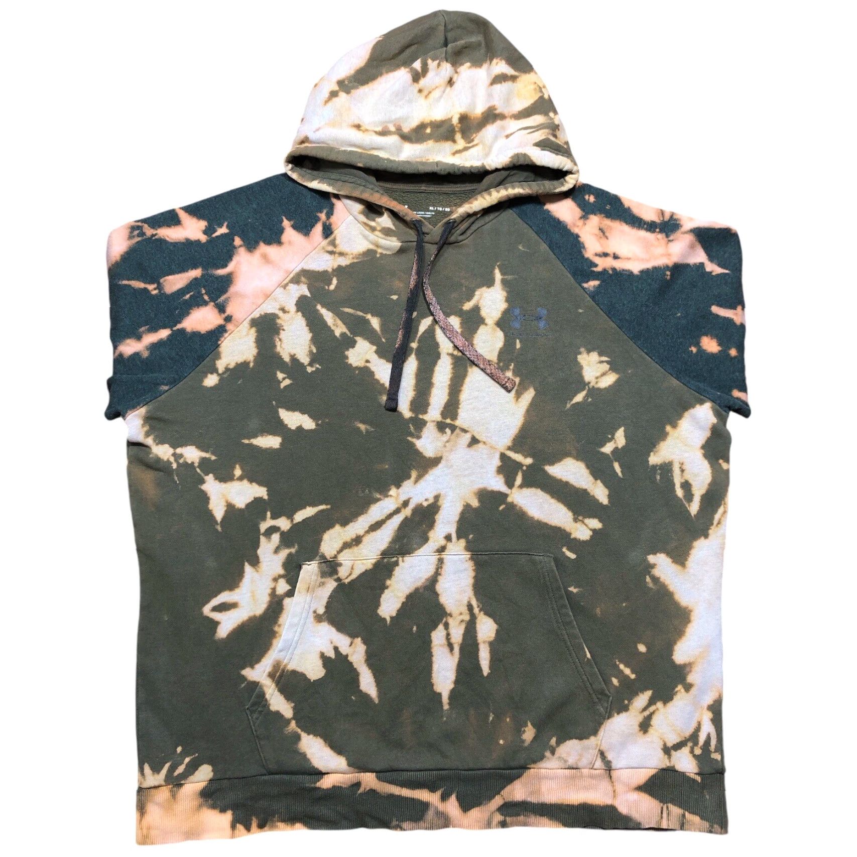 Under Armour Under Armour Hoodie Tie Dye Acid Wash Green XL Mens Sweatshirt Pullover Drawstring Long Sleeve Cotton Blend Relaxed Regular Shirt Tags Size US XL / EU 56 / 4 - 2 Thumbnail