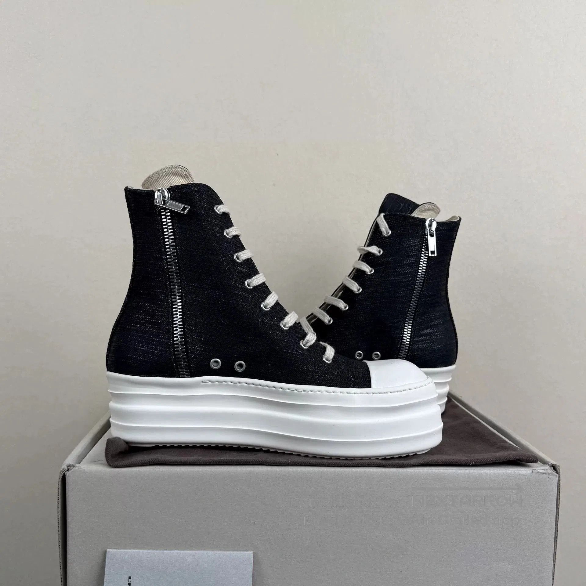 Rick Owens Drkshdw rick owens drkshdw thick sole sneakers. Size US 10.5 / EU 43-44 - 4 Thumbnail
