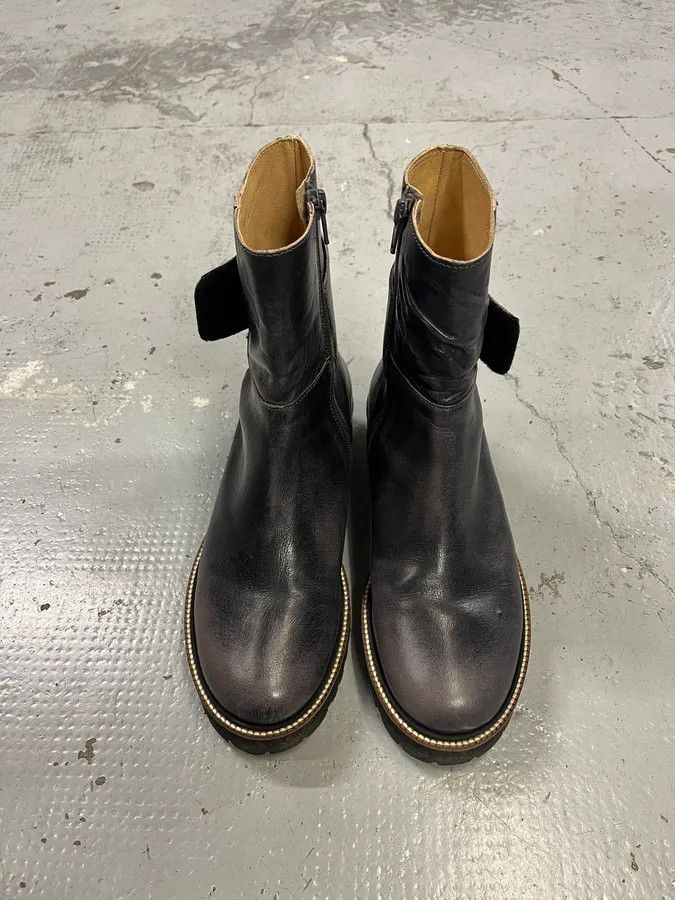 Maison Margiela Maison Margiela Grey Eroded Ankle Leather Boots Size US 6 / IT 36 - 4 Thumbnail