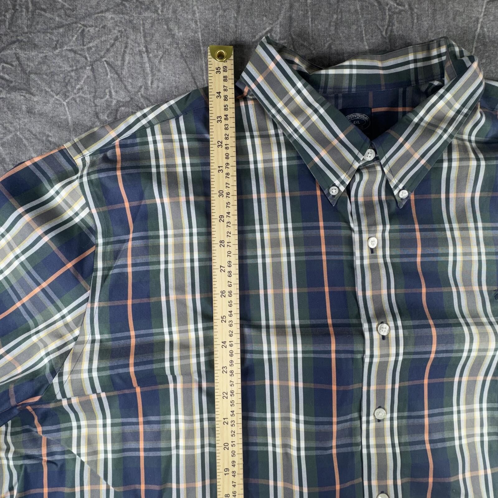Brooks Brothers Brooks Brothers Shirt Men's 4XL Navy Non-Iron Supima Cotton Size US XXL / EU 58 / 5 - 4 Thumbnail