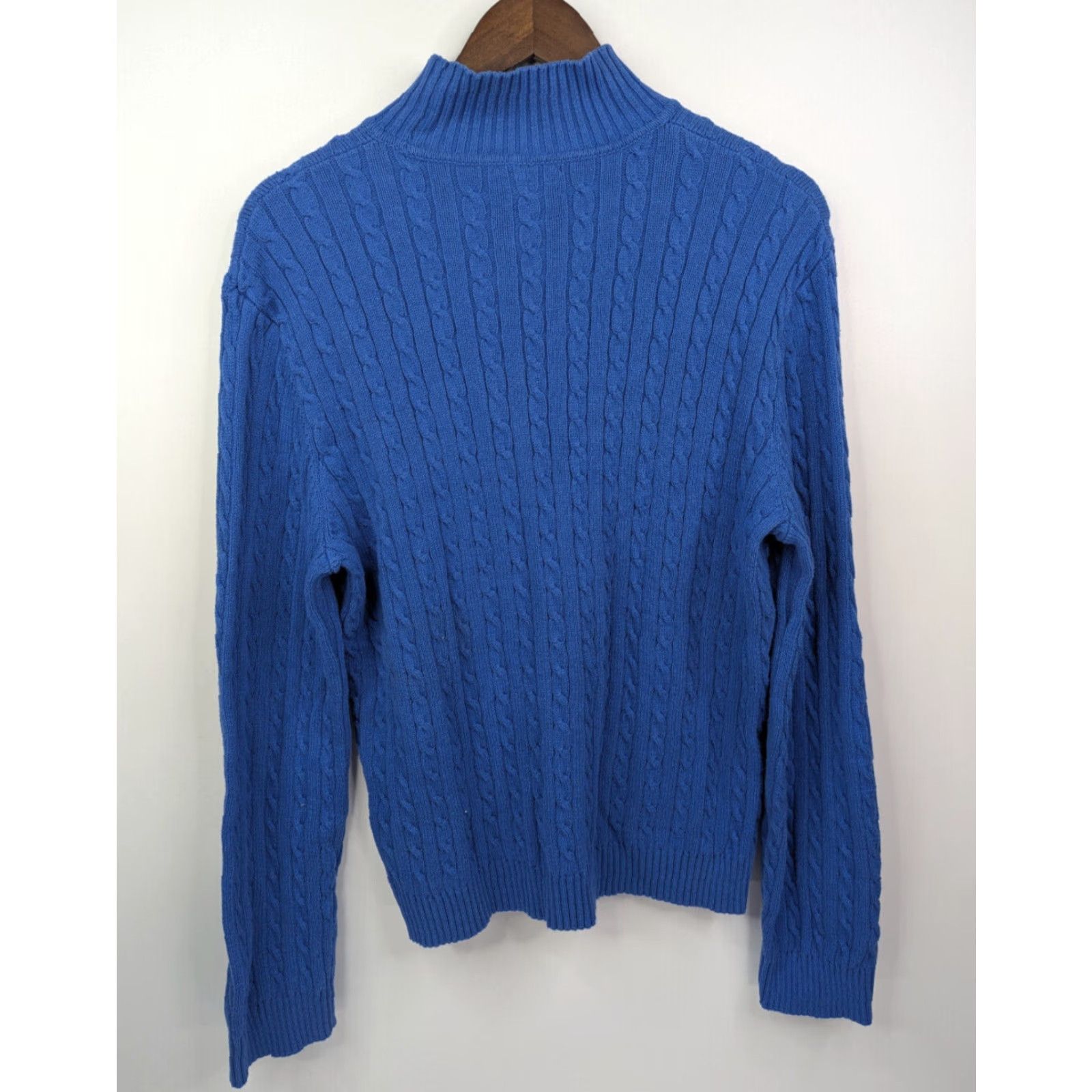 Ralph Lauren Lauren Ralph Lauren Cableknit Turtle Neck Sweater Blue Women's XL Pullover Knit Pullover Shirt? Size XL / US 12-14 / IT 48-50 - 5 Thumbnail