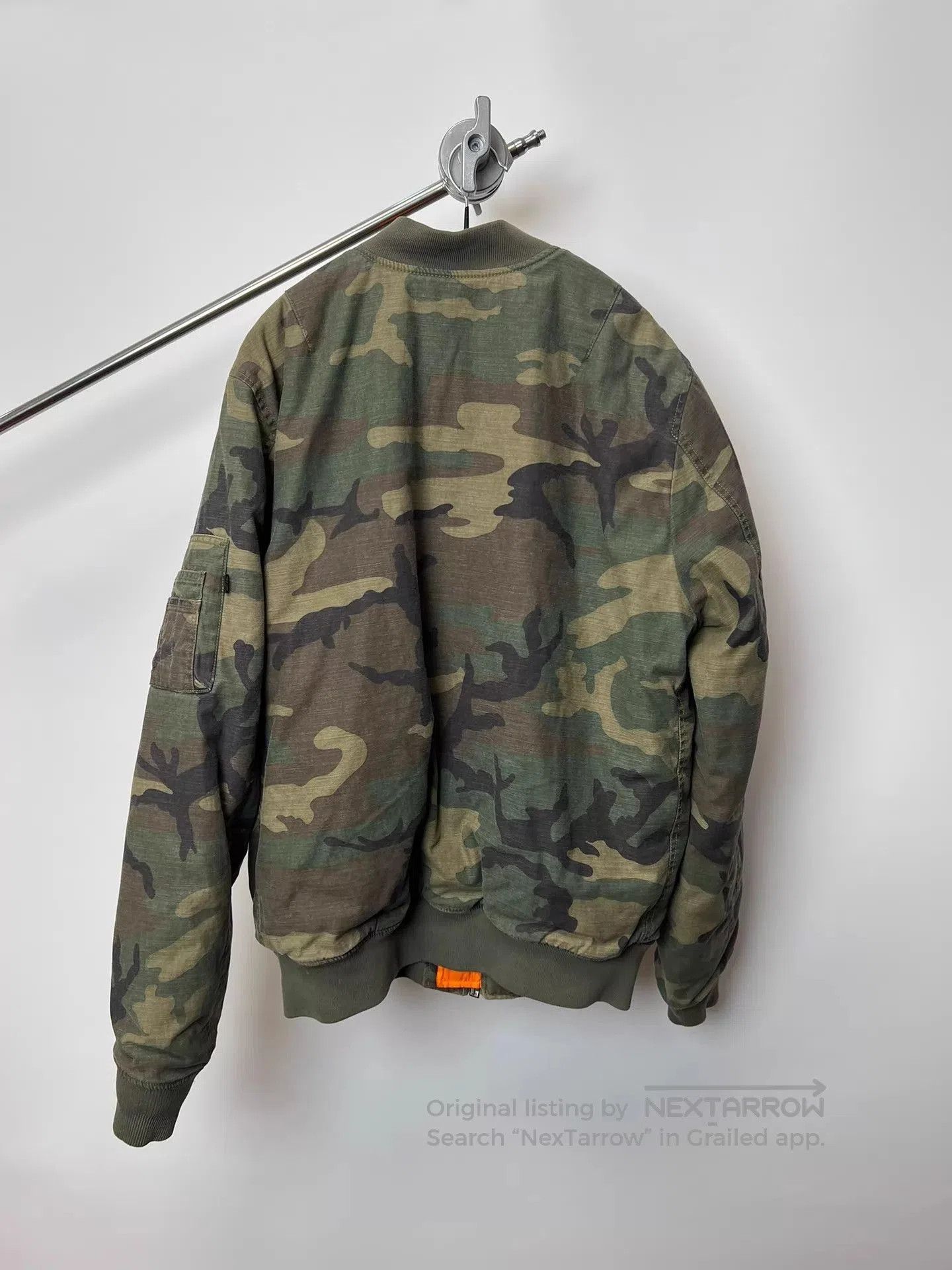 Raf Simons Camouflage Green Bomber Jacket Size L. Size US L / EU 52-54 / 3 - 5 Thumbnail