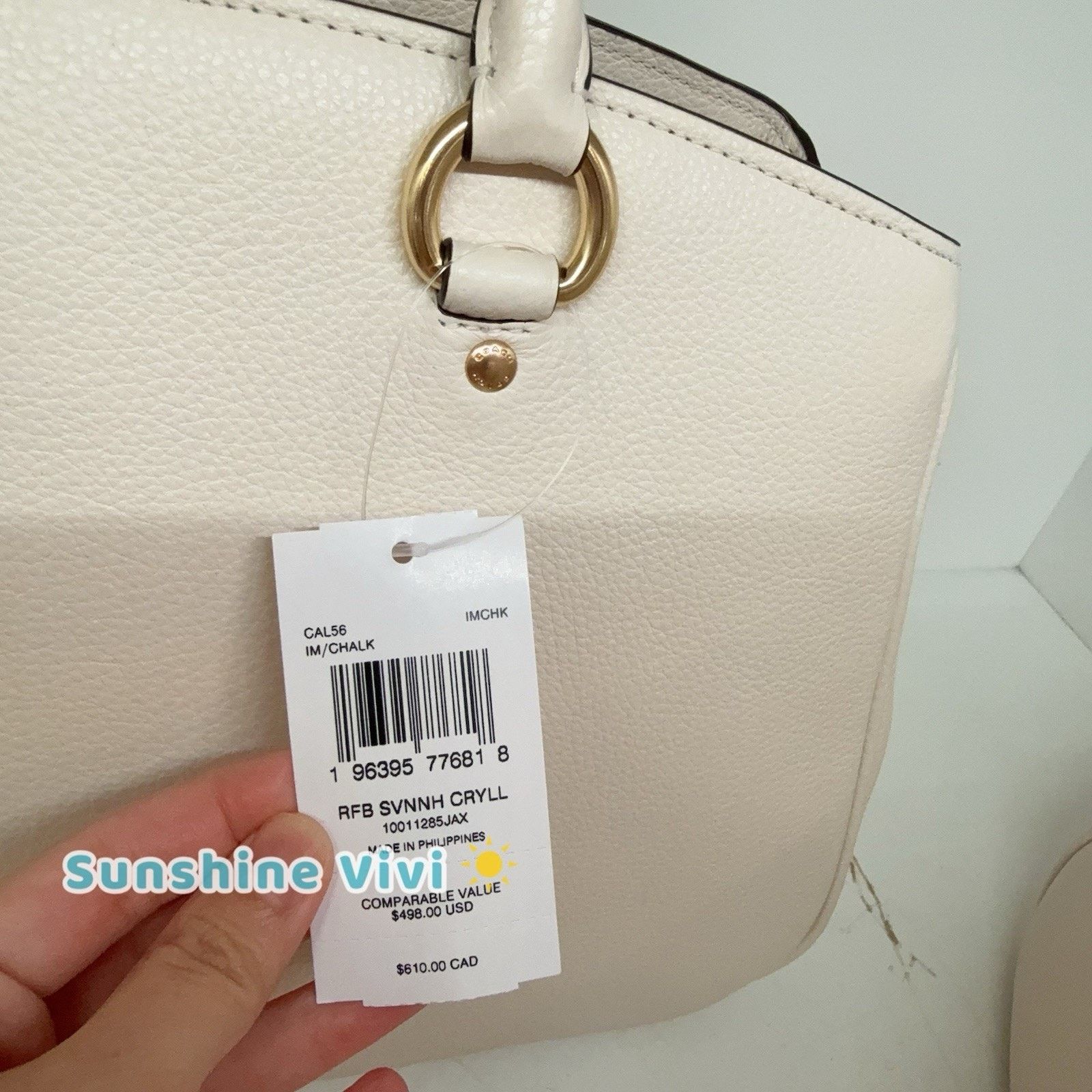 Coach NWT Coach Savannah Leather Carryall Satchel Bag CAL56 Size ONE SIZE - 5 Thumbnail
