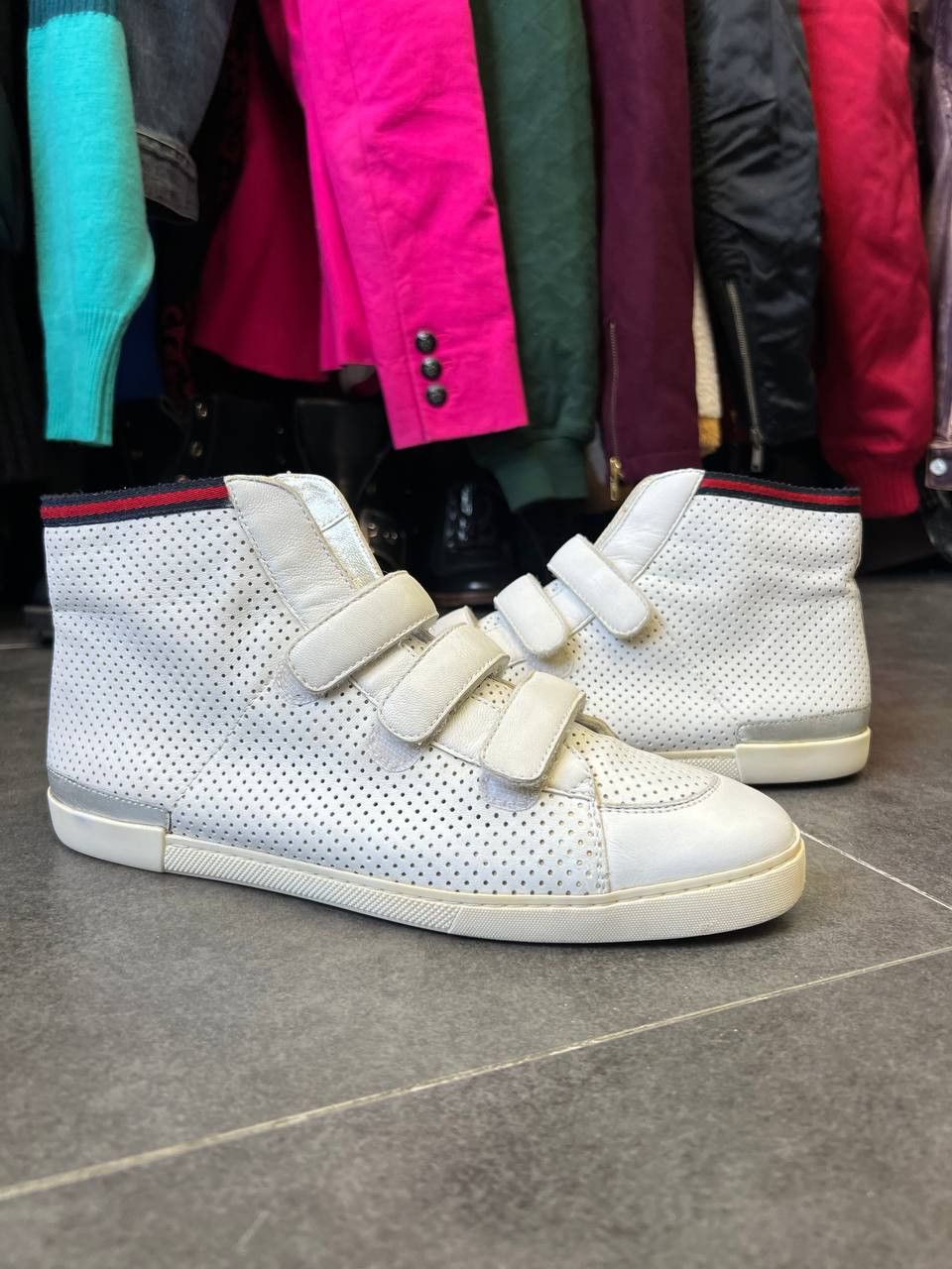 Gucci Gucci GG Leather Velcro Strap Sneakers Vintage Size US 7.5 / IT 37.5 - 1 Thumbnail